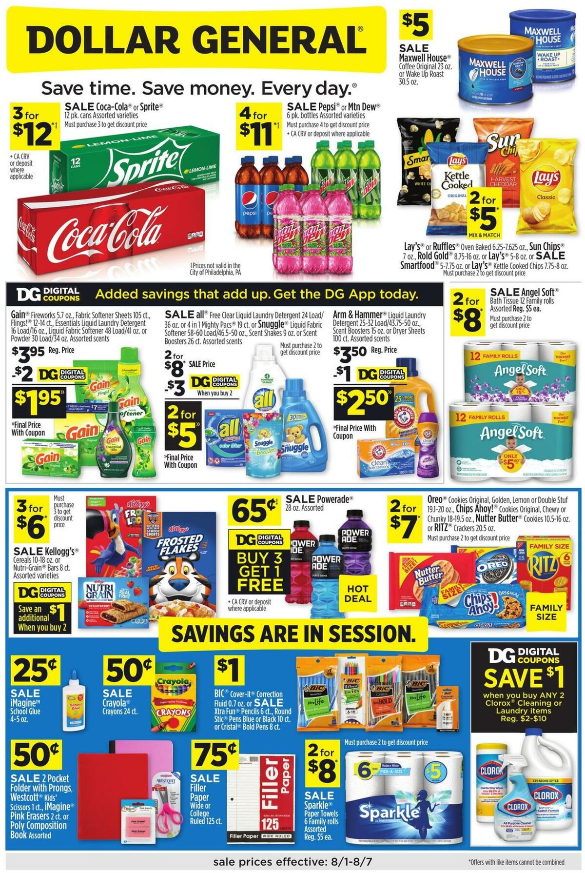 Dollar General Weekly Ads and Circulars from August 1