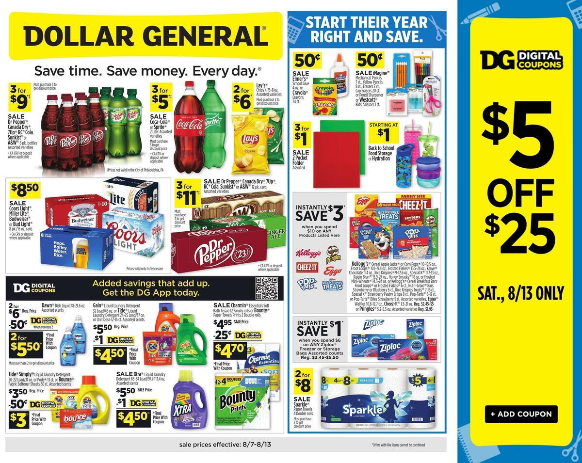 Dollar General Weekly Ads And Circulars From August 7 0433