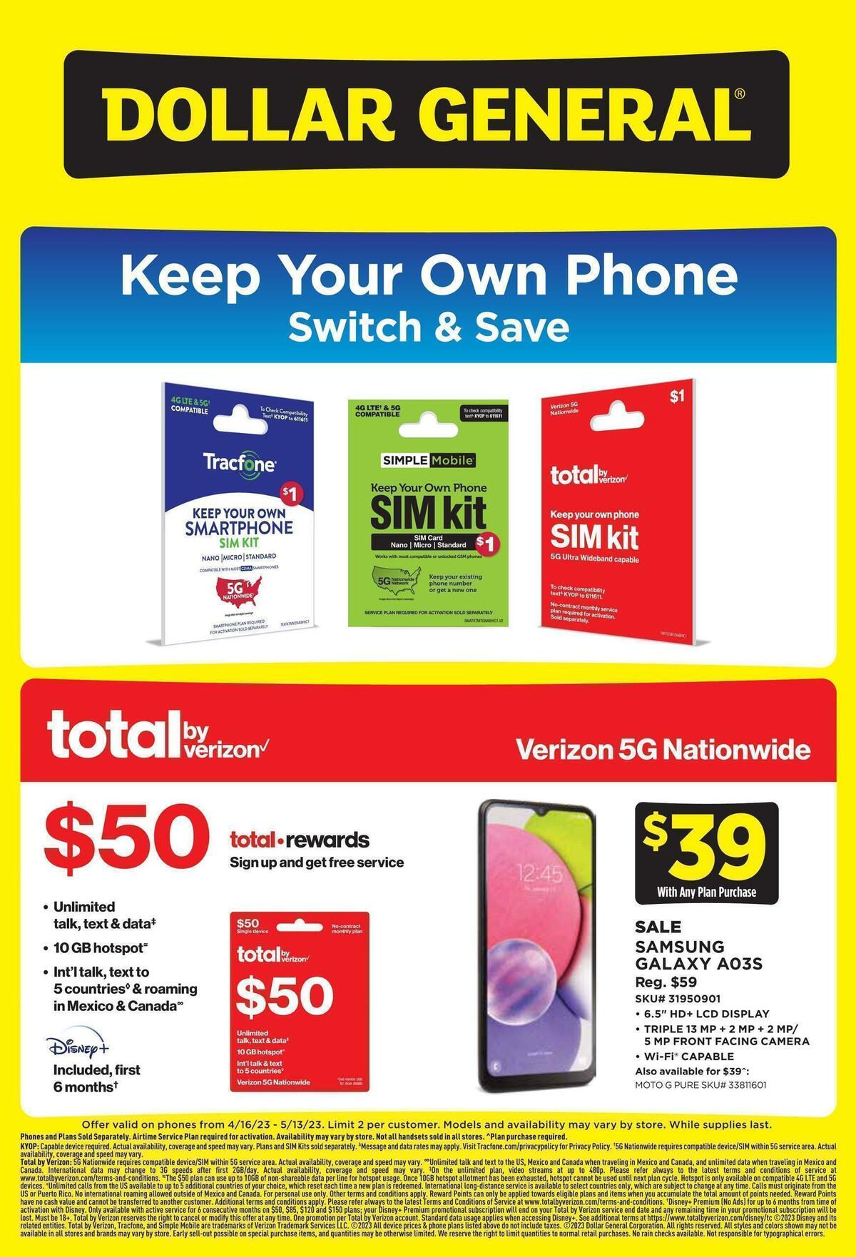 Dollar General Weekly Wireless Specials Weekly Ads and Circulars from ...