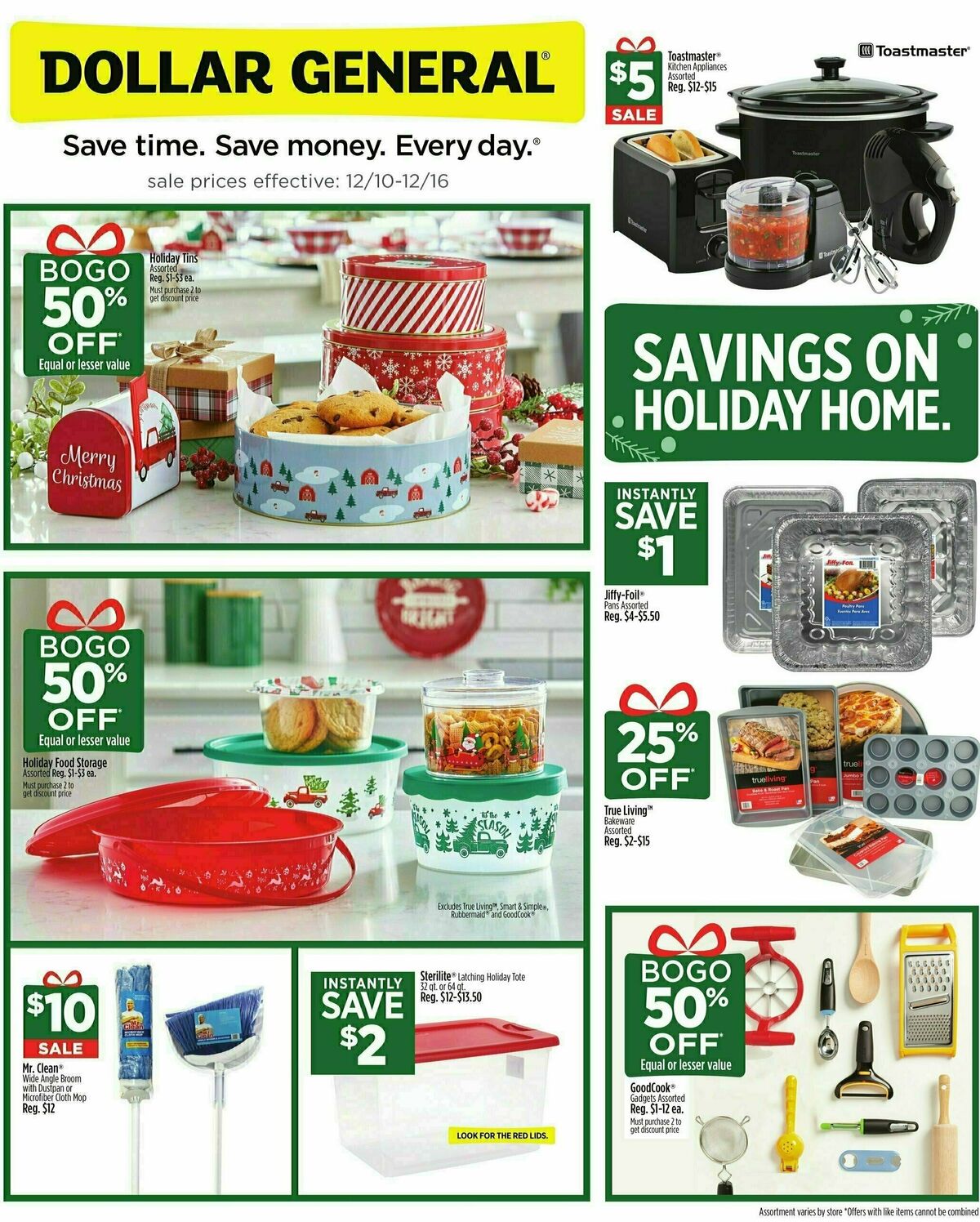 Dollar General Holiday Home Weekly Ads and Circulars from December 10