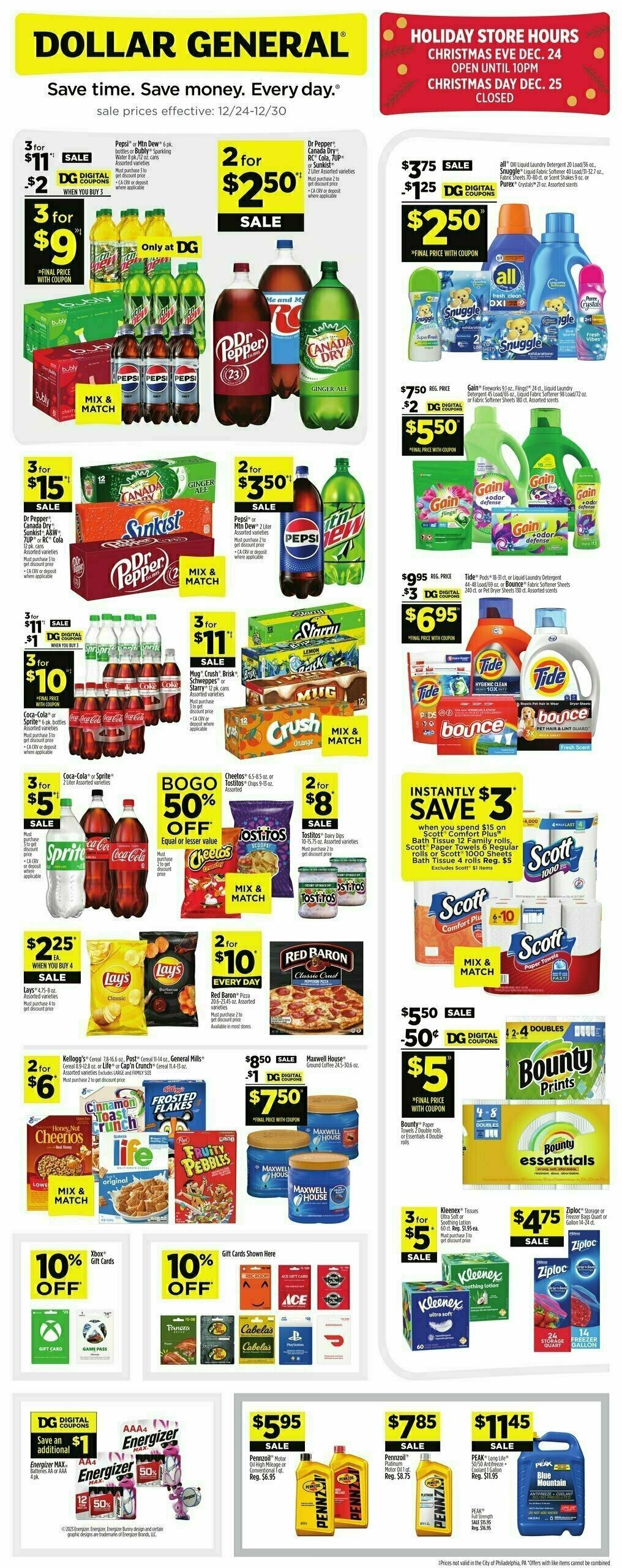 Dollar General Weekly Ads And Circulars From December 24