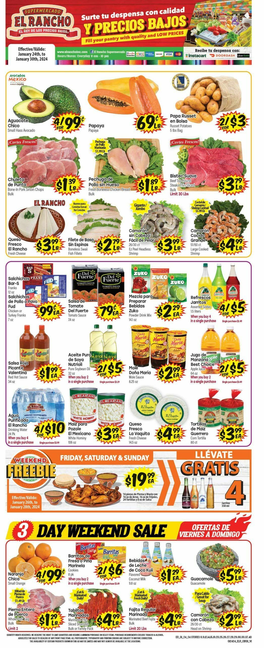 El Rancho Weekly Ads from January 24