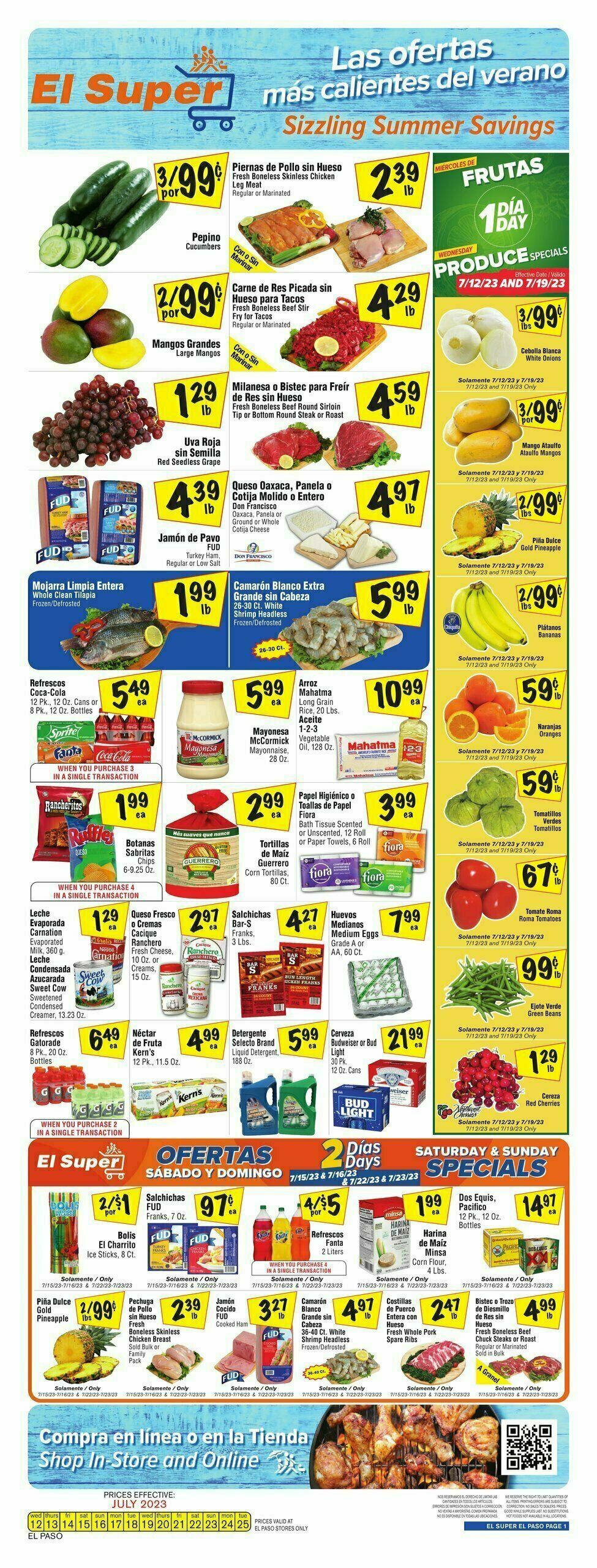 El Super Markets Weekly Ad from July 19