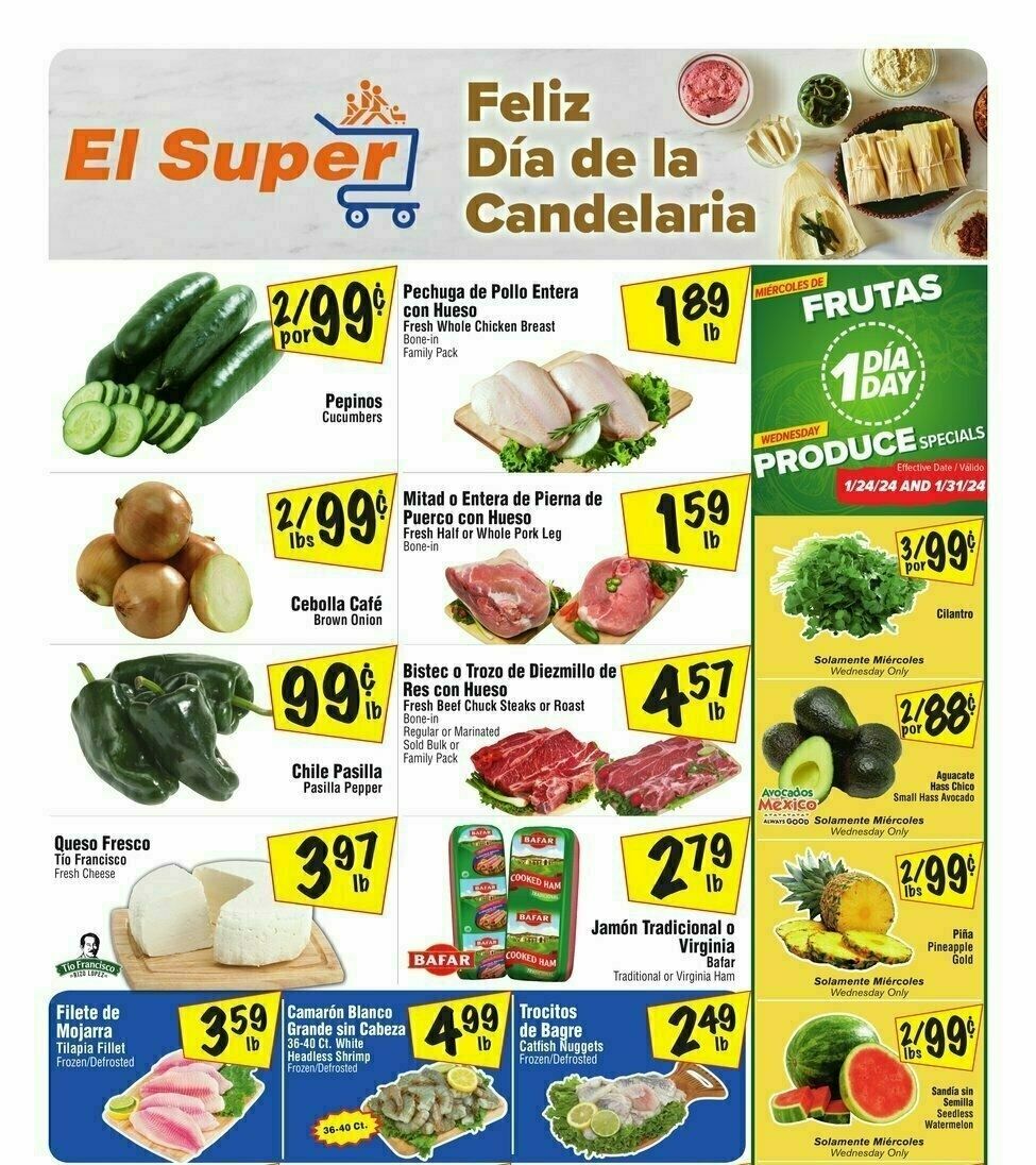 El Super Markets Weekly Ad from January 31