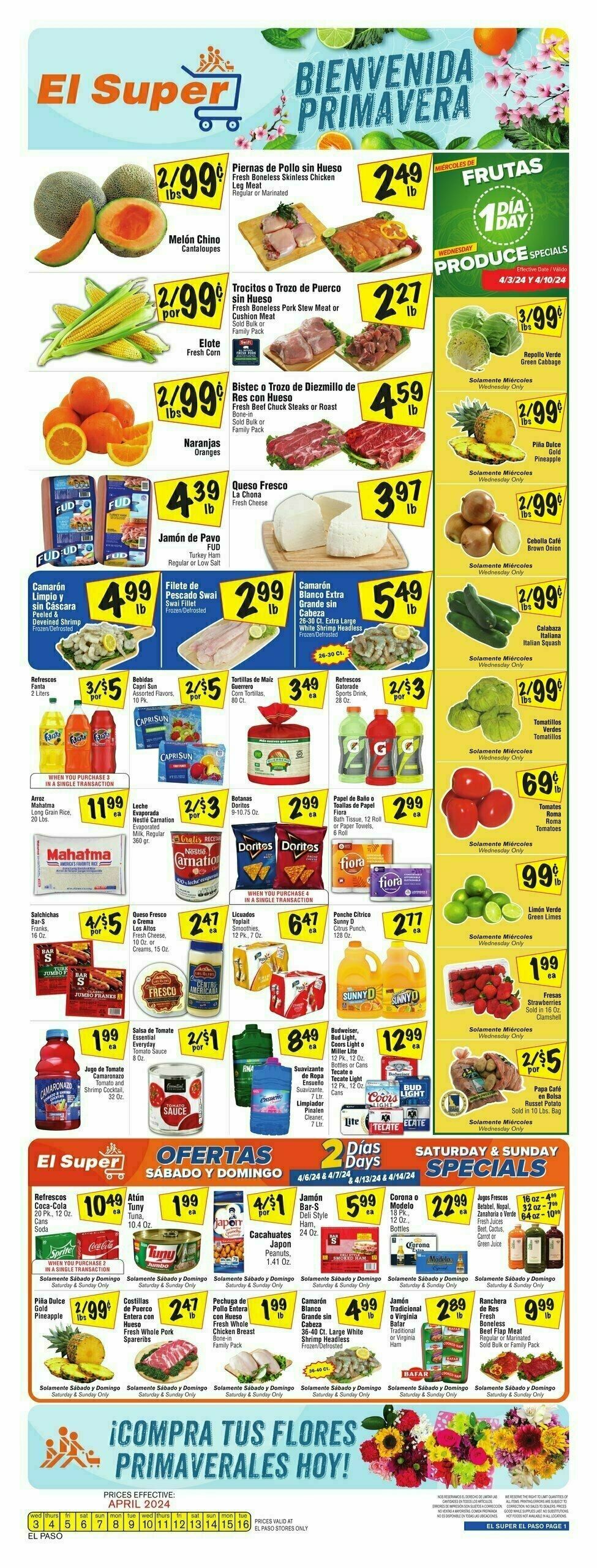 El Super Markets Weekly Ad From April 3