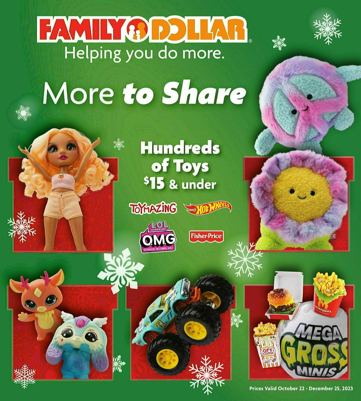 Family Dollar Holiday Toy Guide from October 22