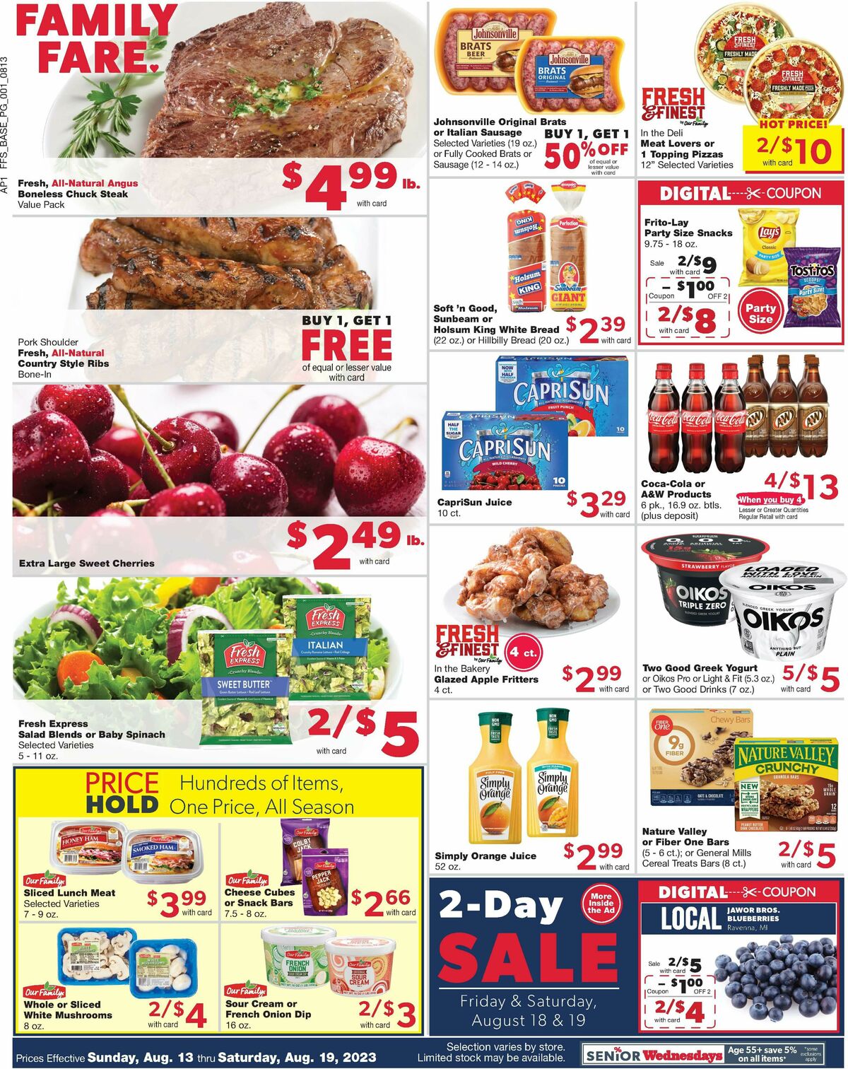 Family Fare Weekly Ad from August 13