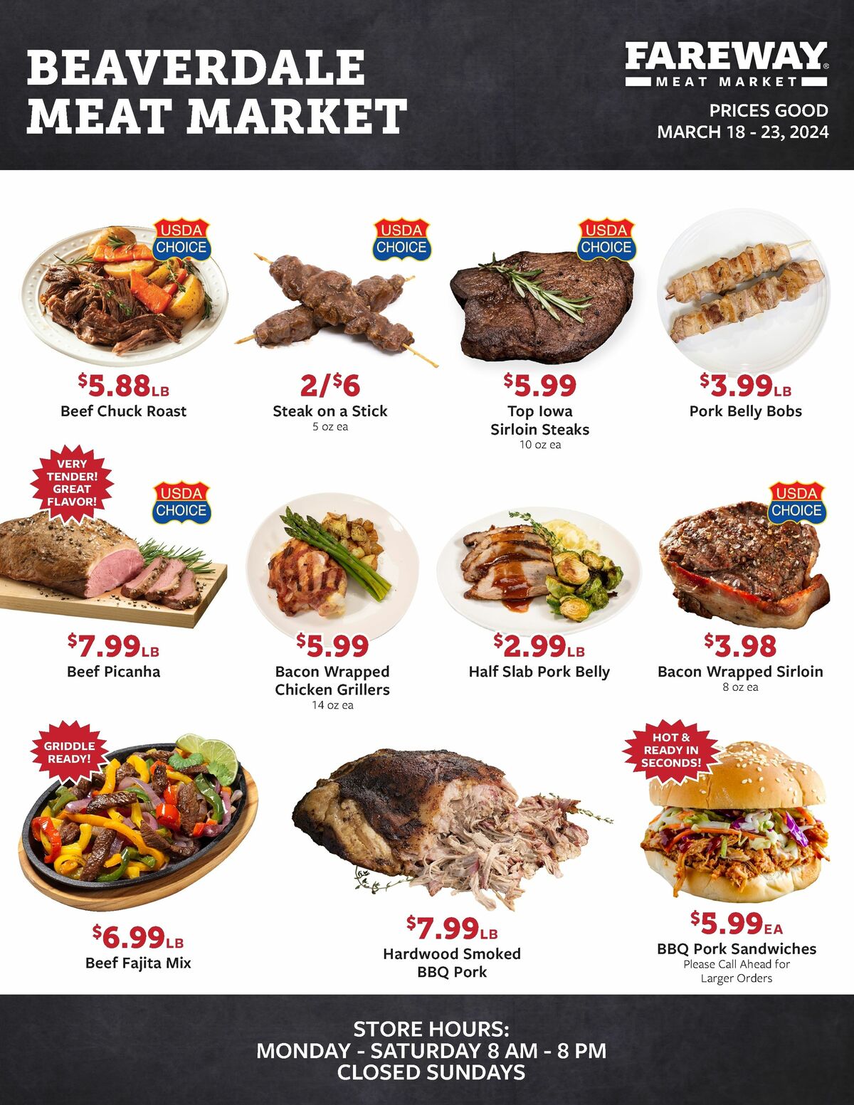 Fareway Meat Market Weekly Ads From March 18
