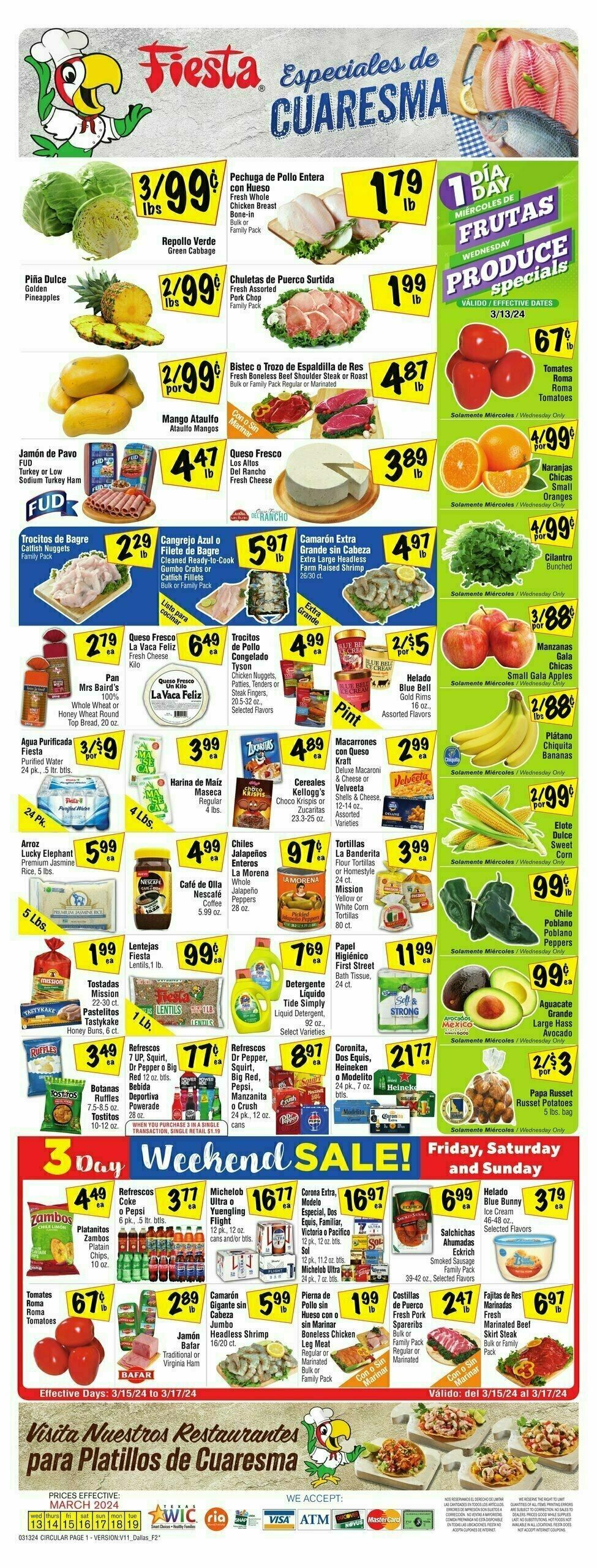 Fiesta Mart Weekly Ad from March 13