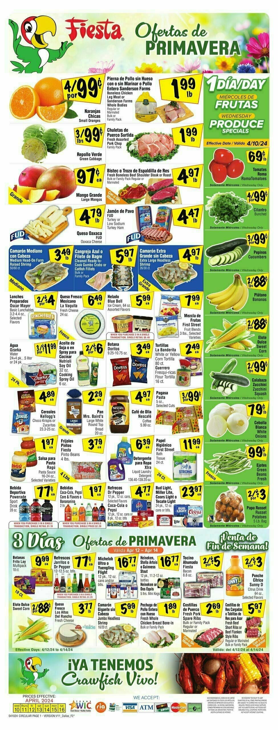 Fiesta Mart Weekly Ad from April 10