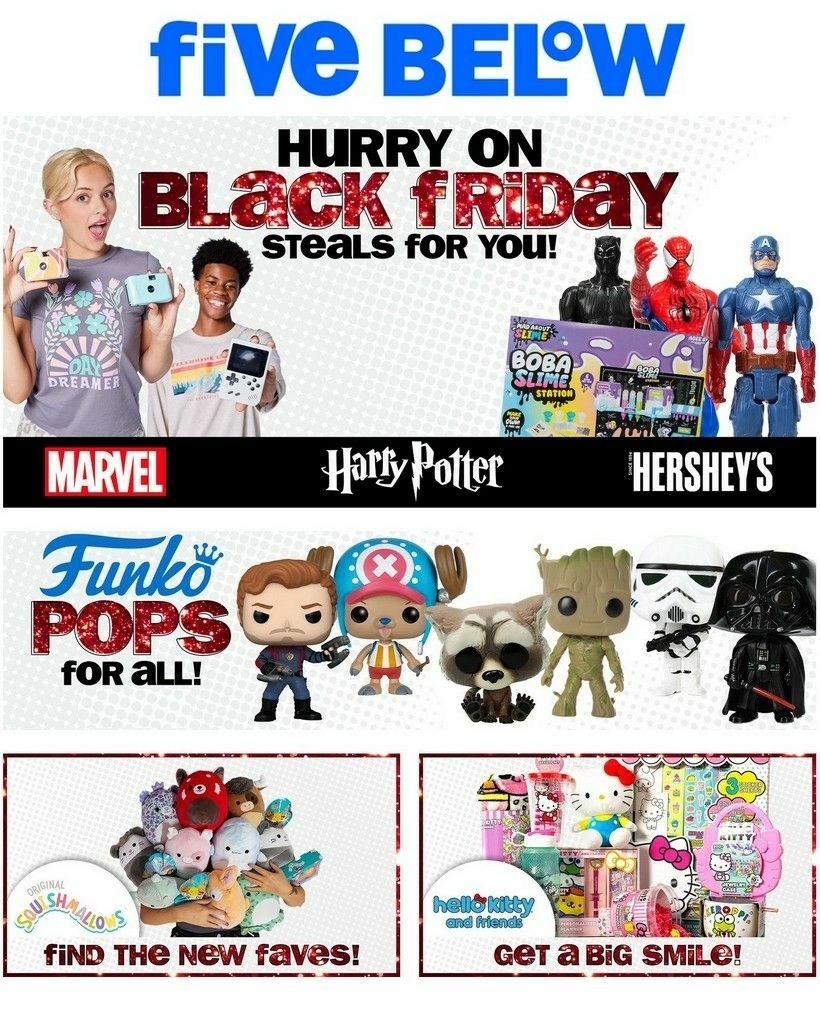 Five Below Black Friday Ad & Deals from November 23