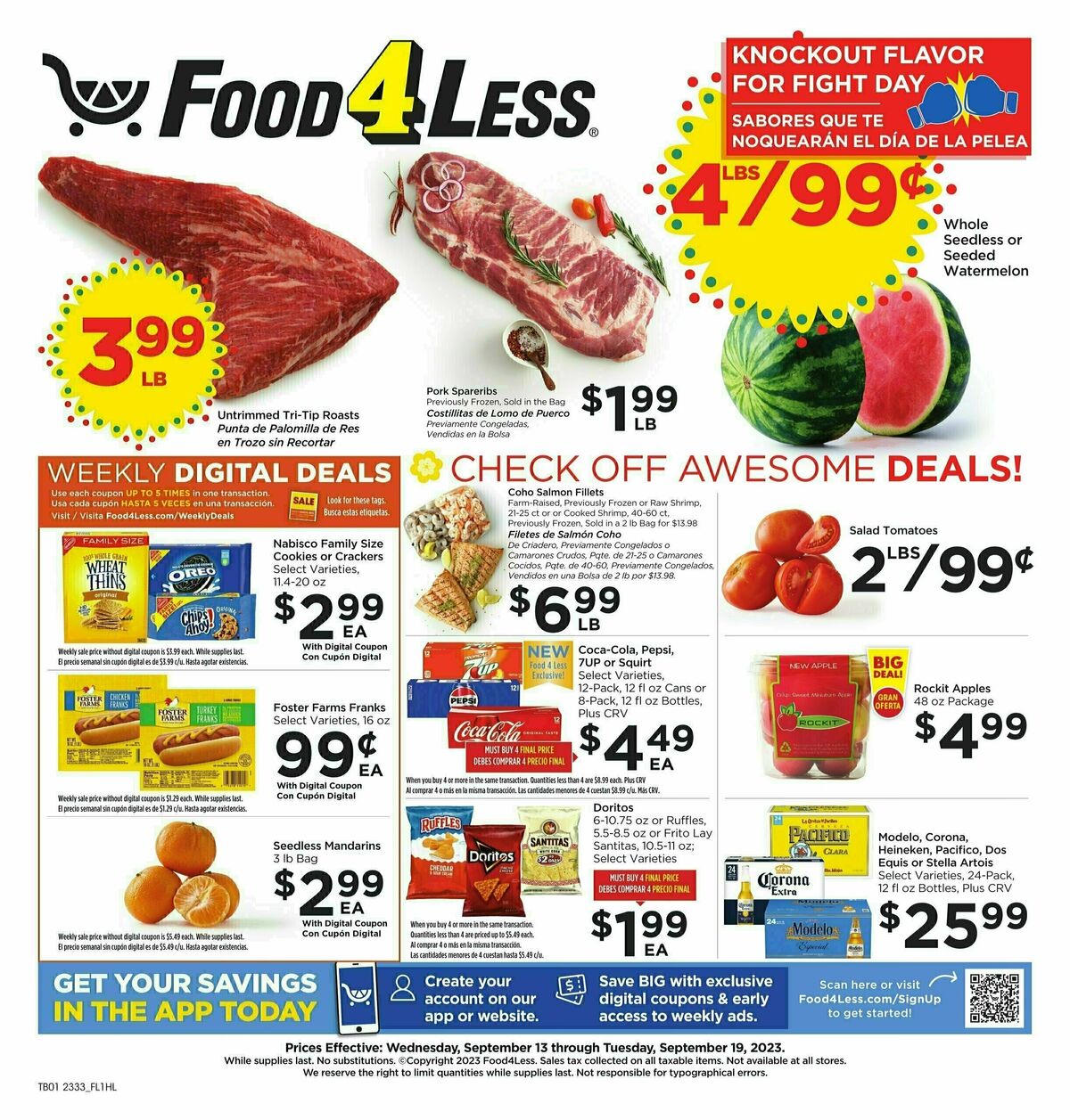 Food 4 Less Weekly Ads & Deals from September 13