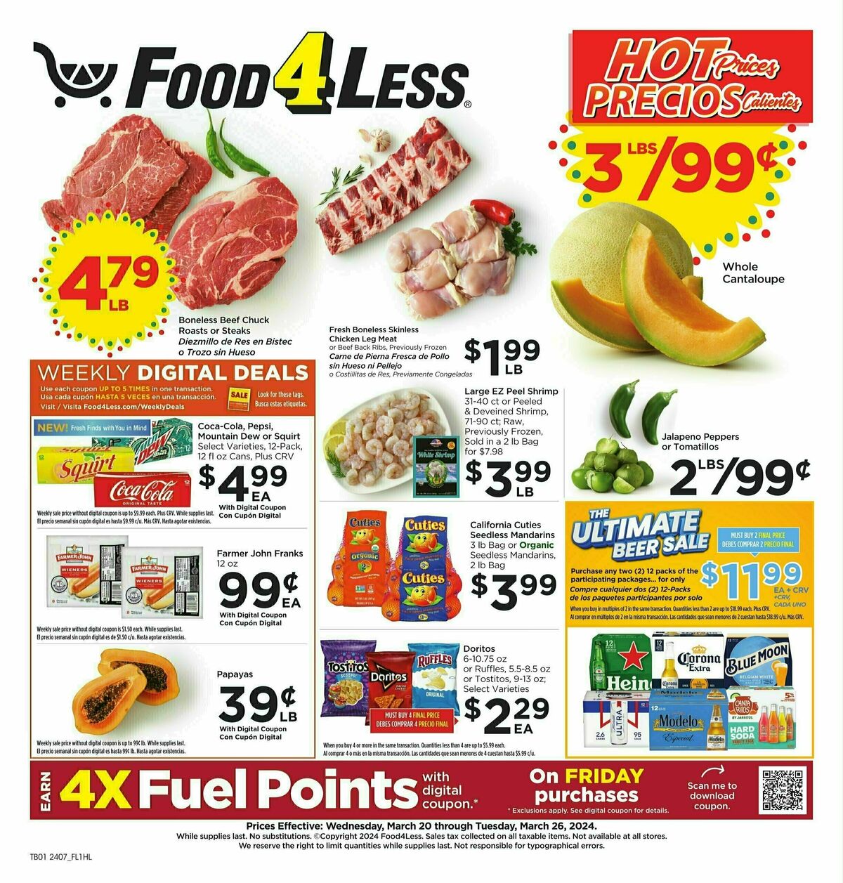 Food 4 Less Weekly Ads & Deals from March 20