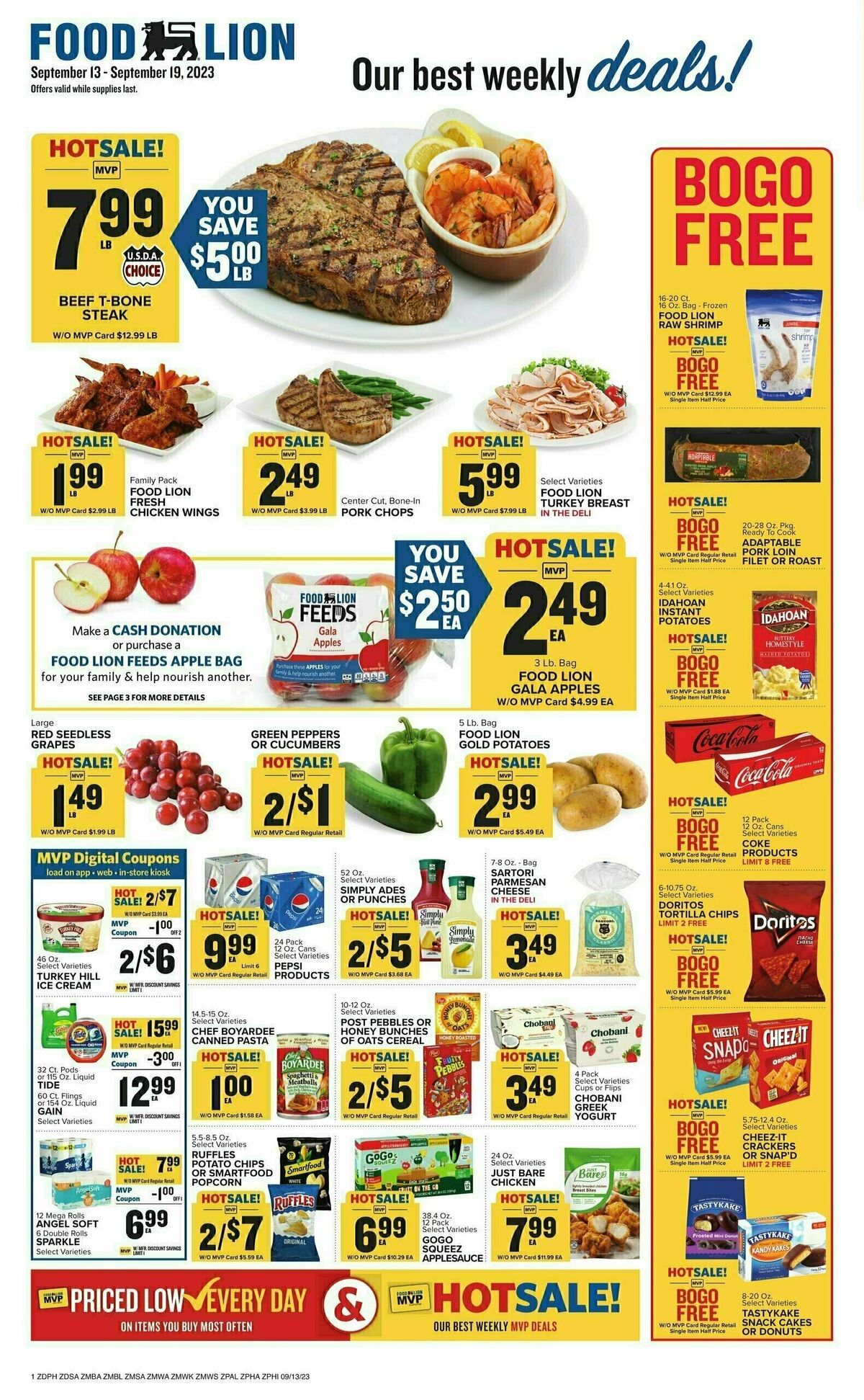 Food Lion Weekly Ad from September 13