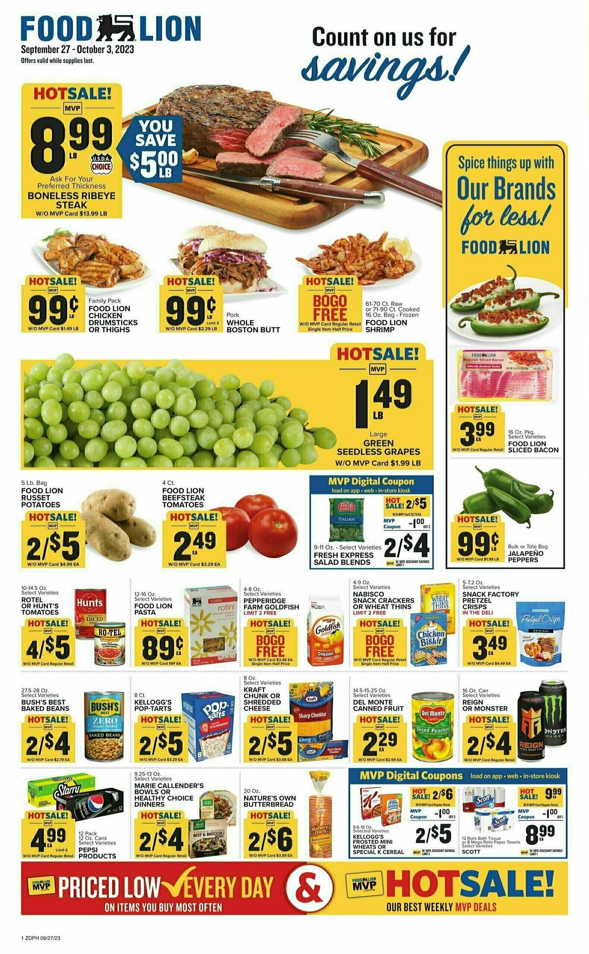 Food Lion Weekly Ad from September 27