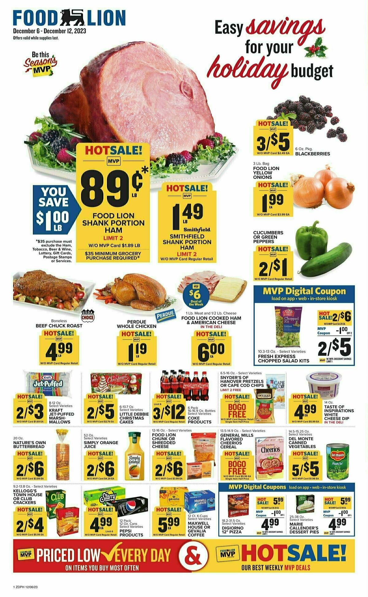 Food Lion Weekly Ad from December 6