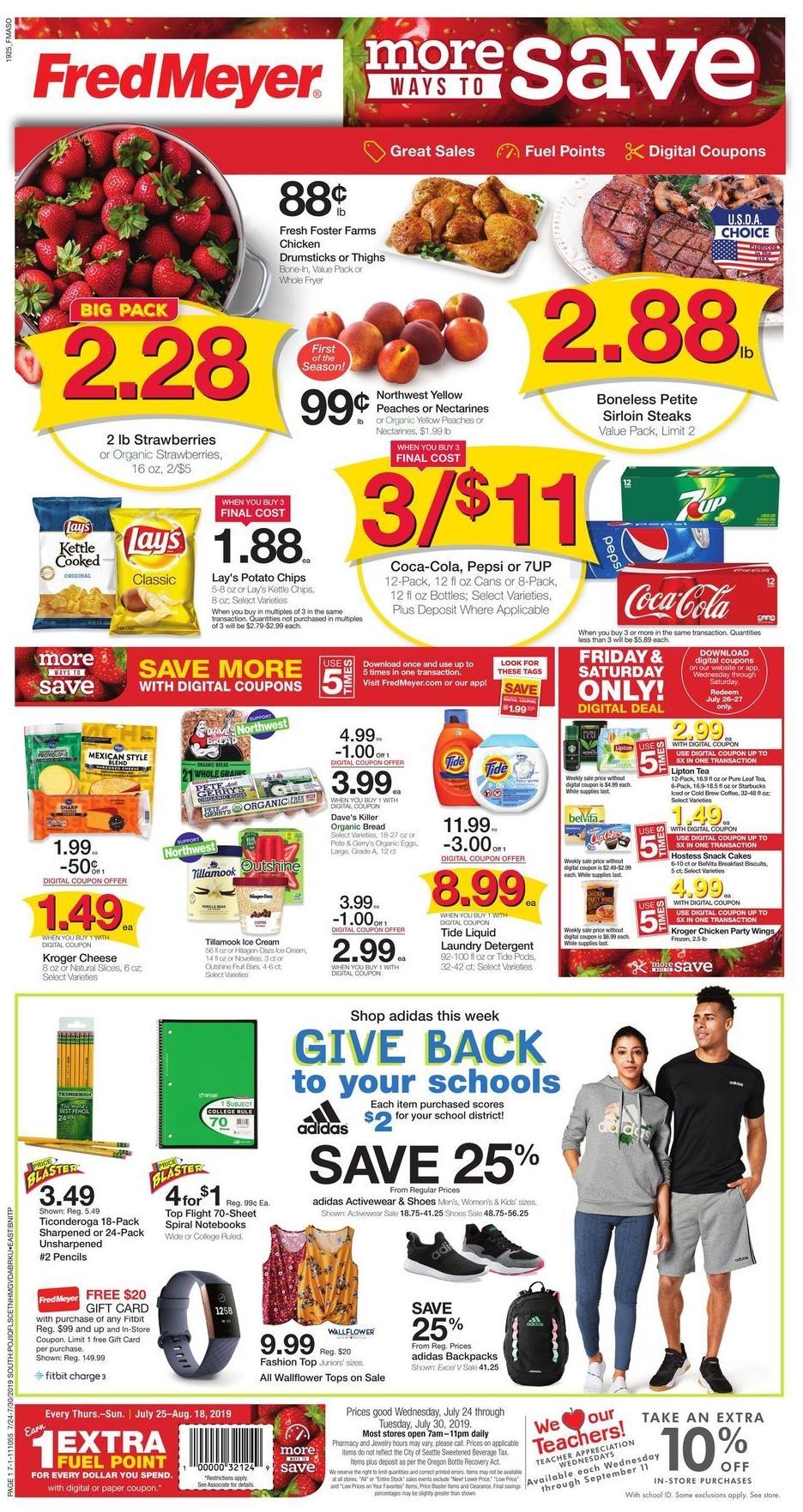 Fred Meyer Weekly Ad Specials From July 24   1 