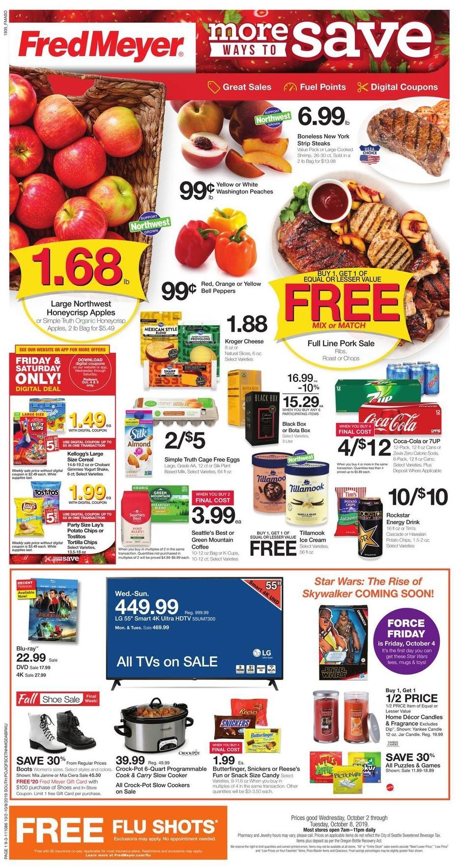 Fred Meyer Weekly Ad & Specials from October 2