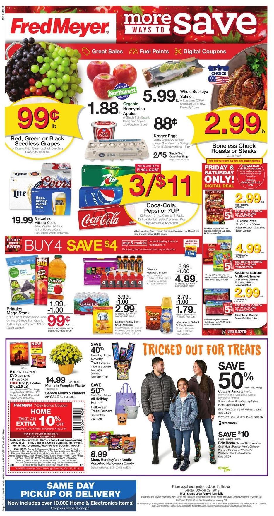 Fred Meyer Weekly Ad & Specials from October 23