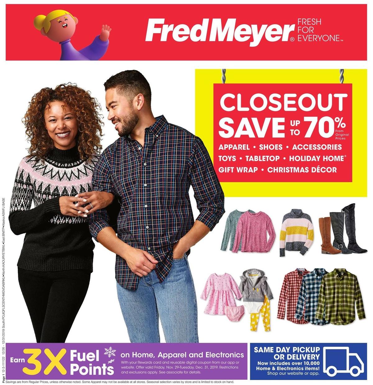 Fred Meyer General Merchandise Weekly Ad & Specials from December 26