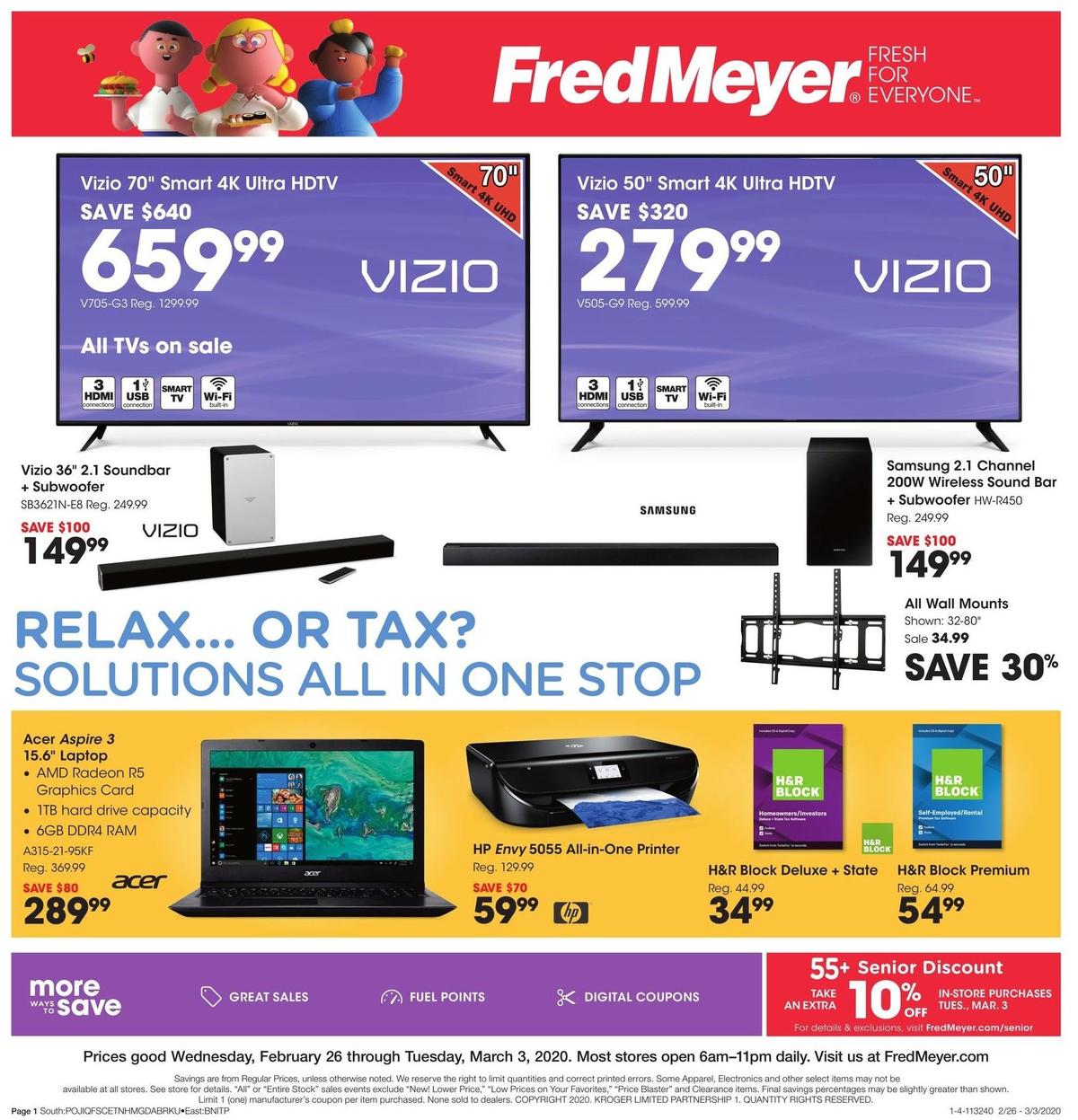 Fred Meyer Electronics Weekly Ad & Specials from February 26