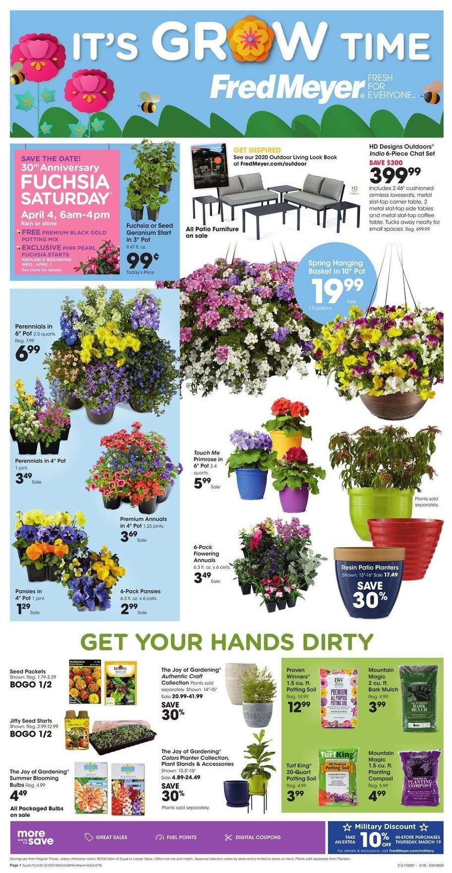 Fred Meyer Garden Weekly Ad & Specials from March 18