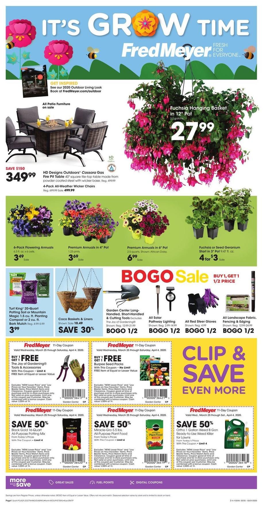 Fred Meyer Garden Weekly Ad & Specials from March 25