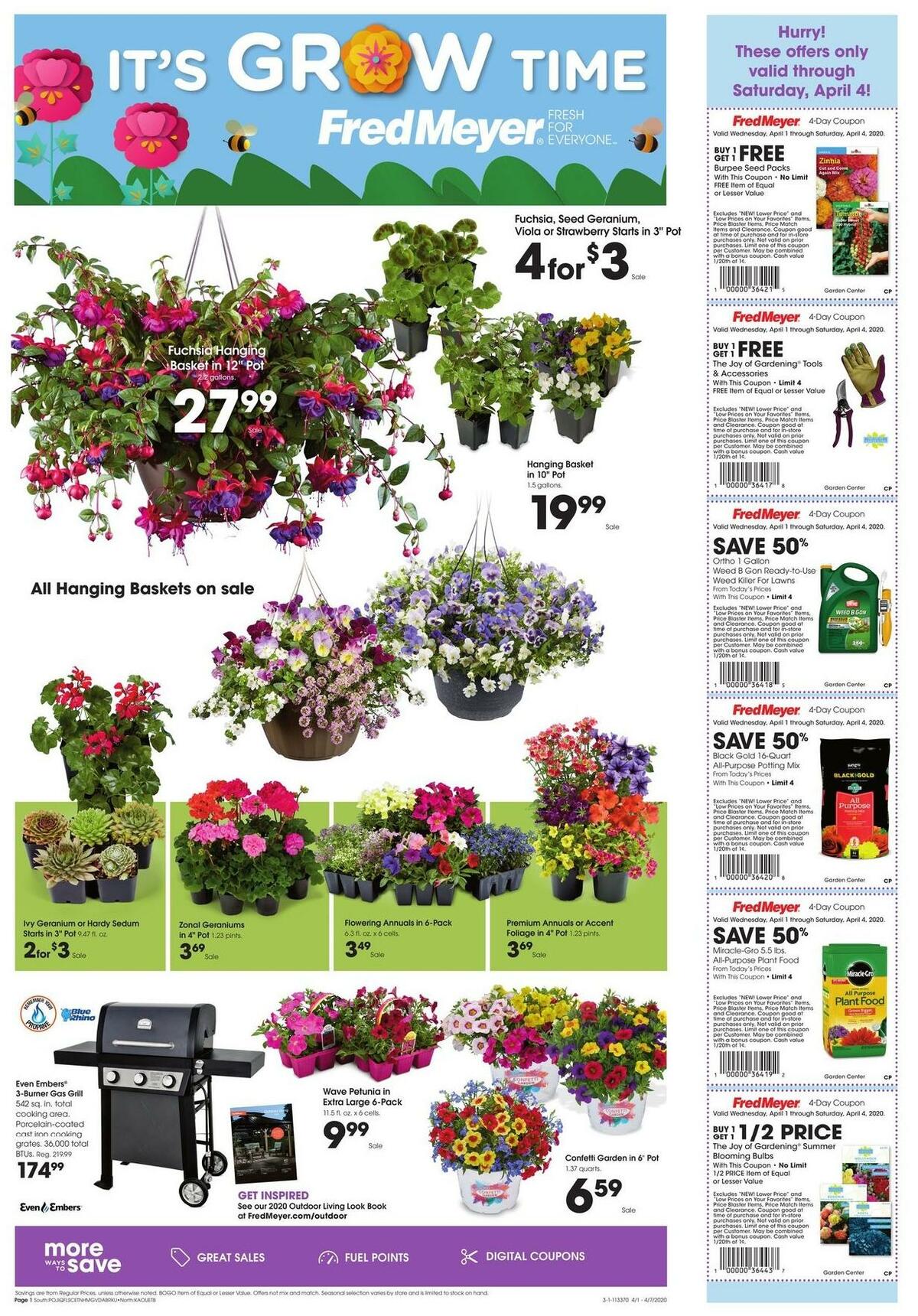 Fred Meyer Garden Weekly Ad & Specials from April 1