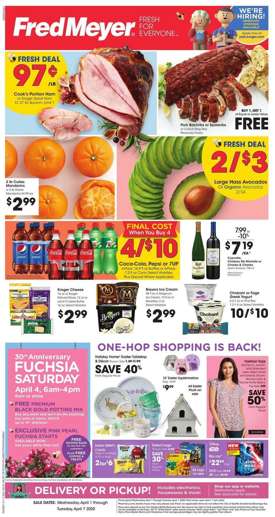 Fred Meyer Weekly Ad & Specials from April 1