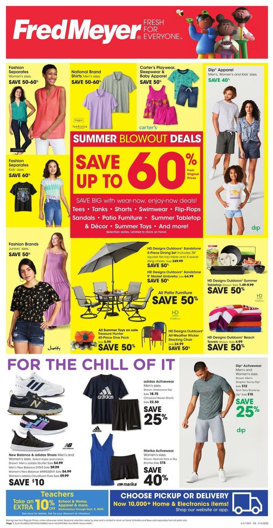 Fred Meyer General Merchandise Weekly Ad & Specials from July 8