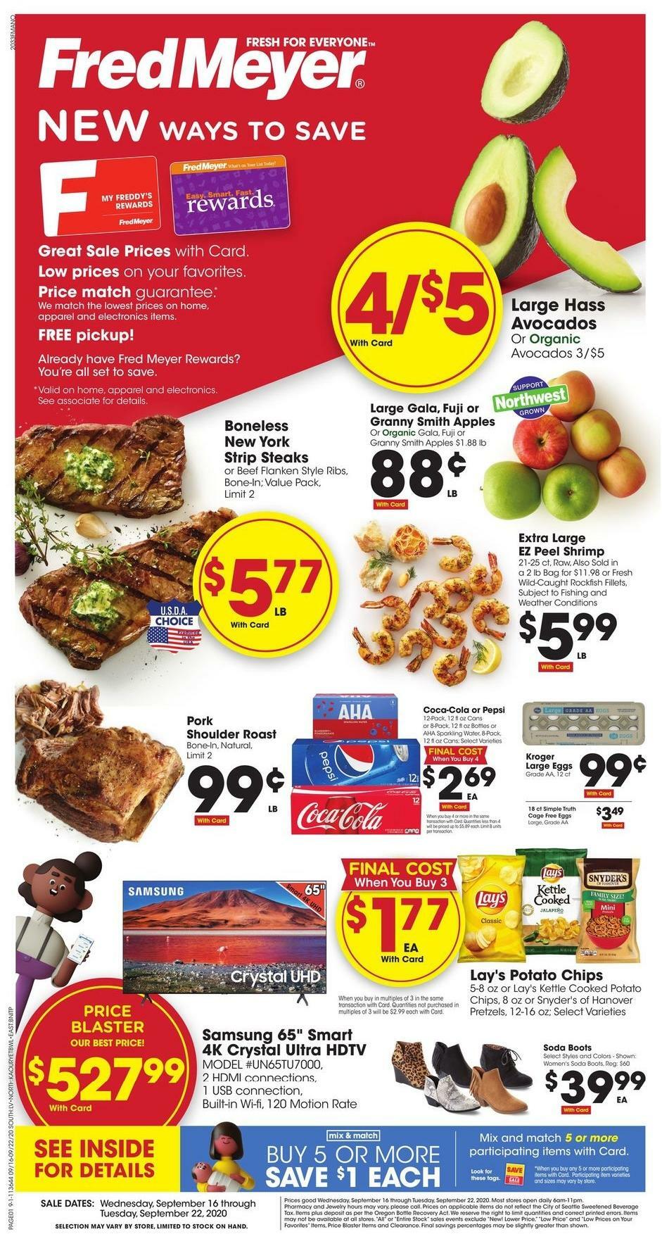 Fred Meyer Weekly Ad & Specials from September 16