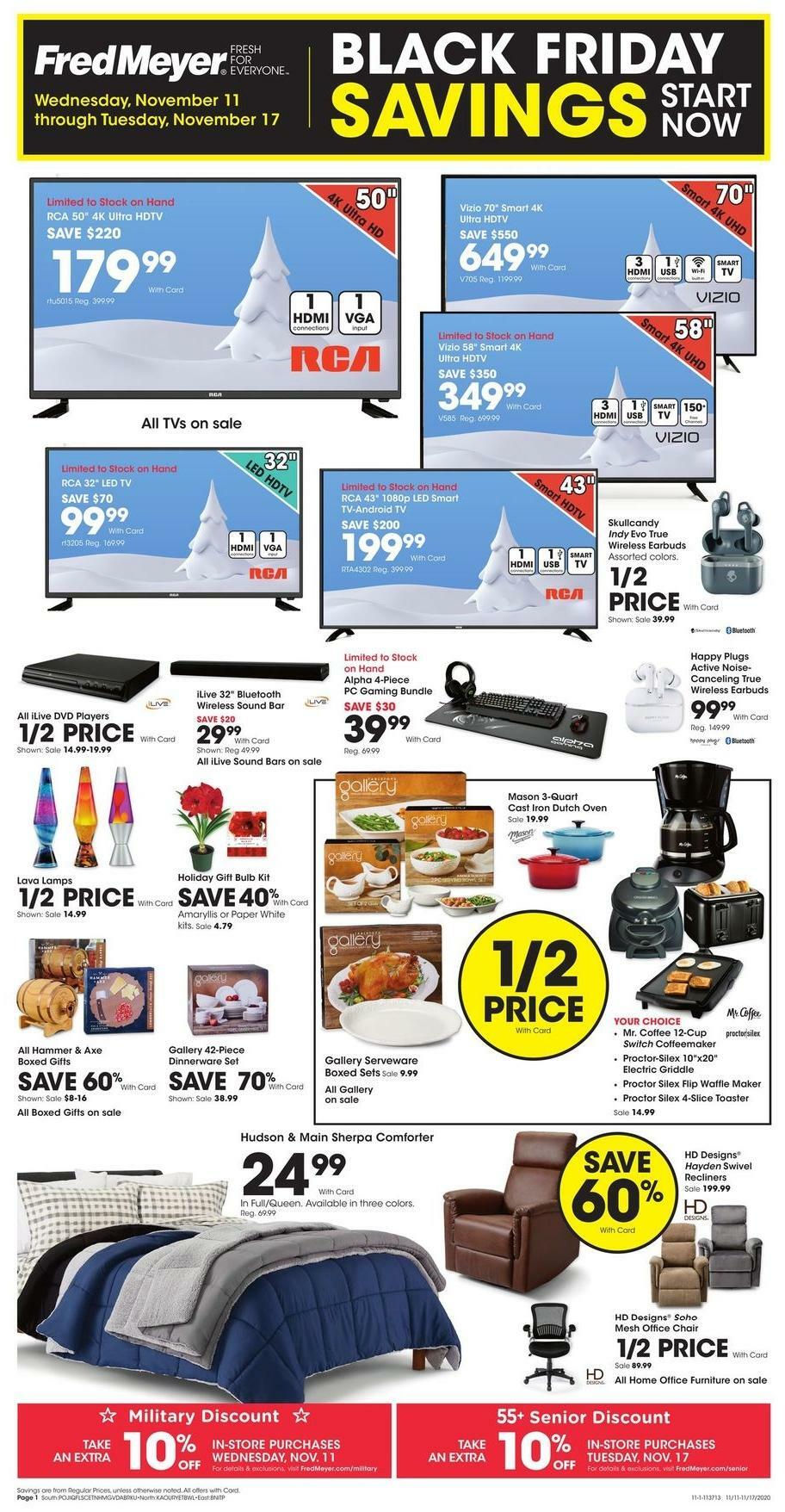 Fred Meyer Black Friday Starts Now Weekly Ad & Specials from November 11