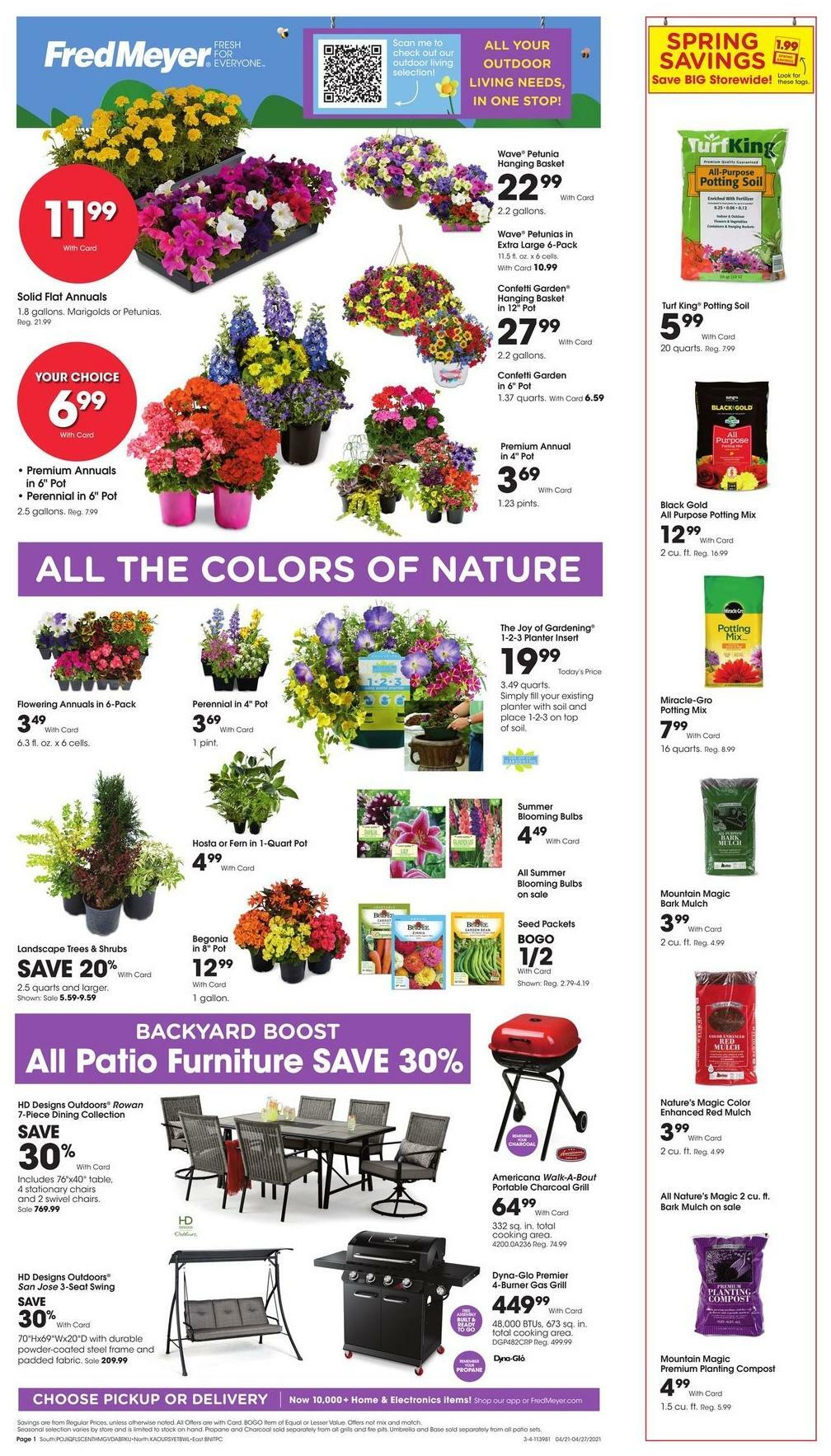 Fred Meyer Garden Weekly Ad & Specials from April 21