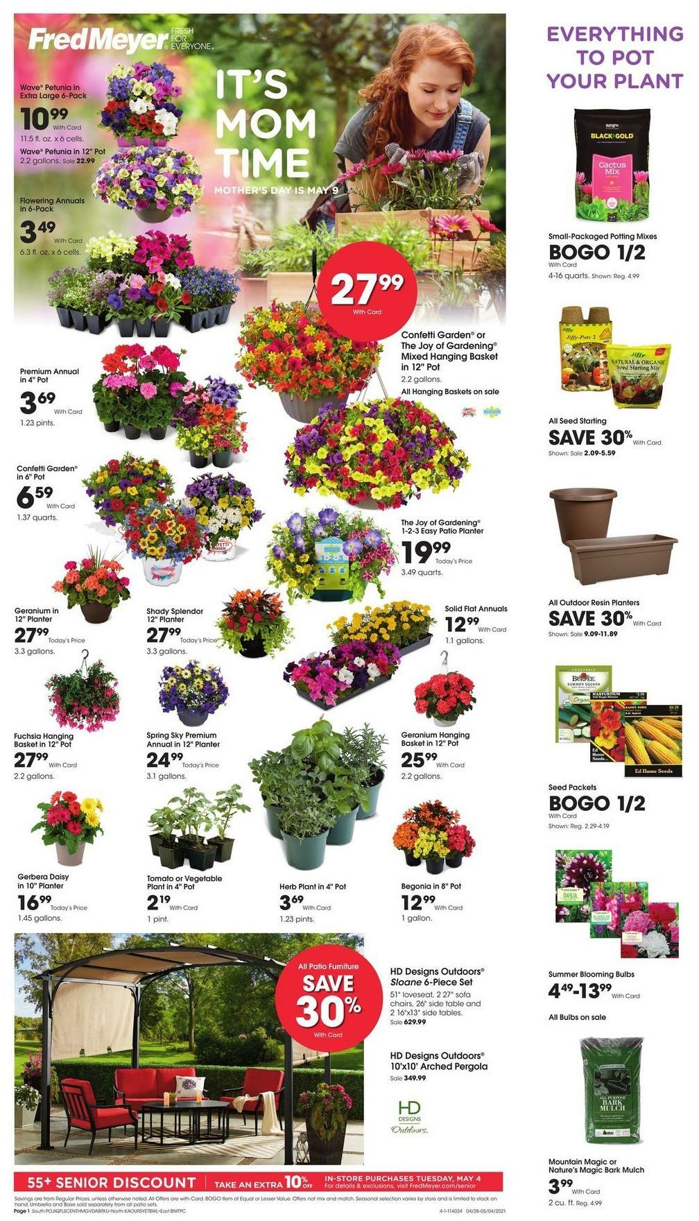 Fred Meyer Garden Weekly Ad & Specials from April 28