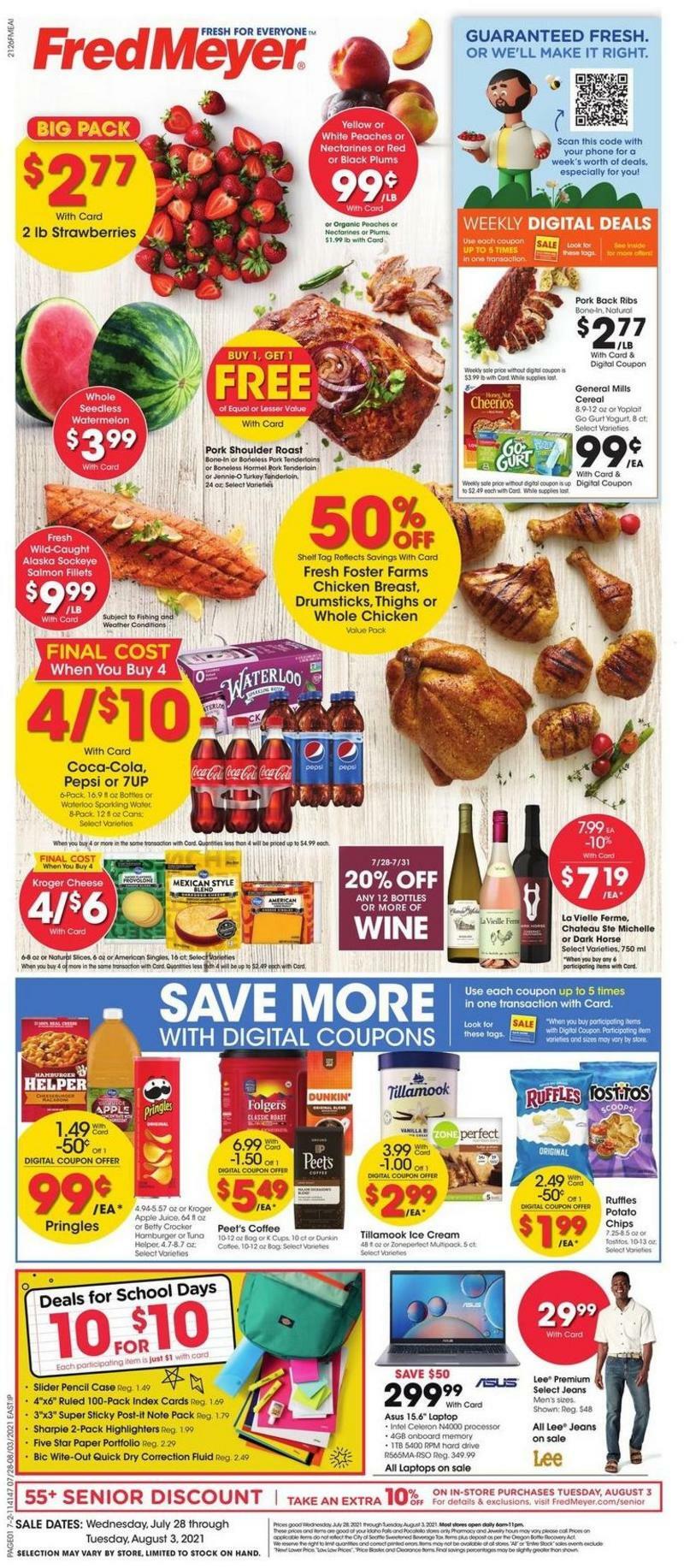 Fred Meyer Weekly Ad & Specials from July 28