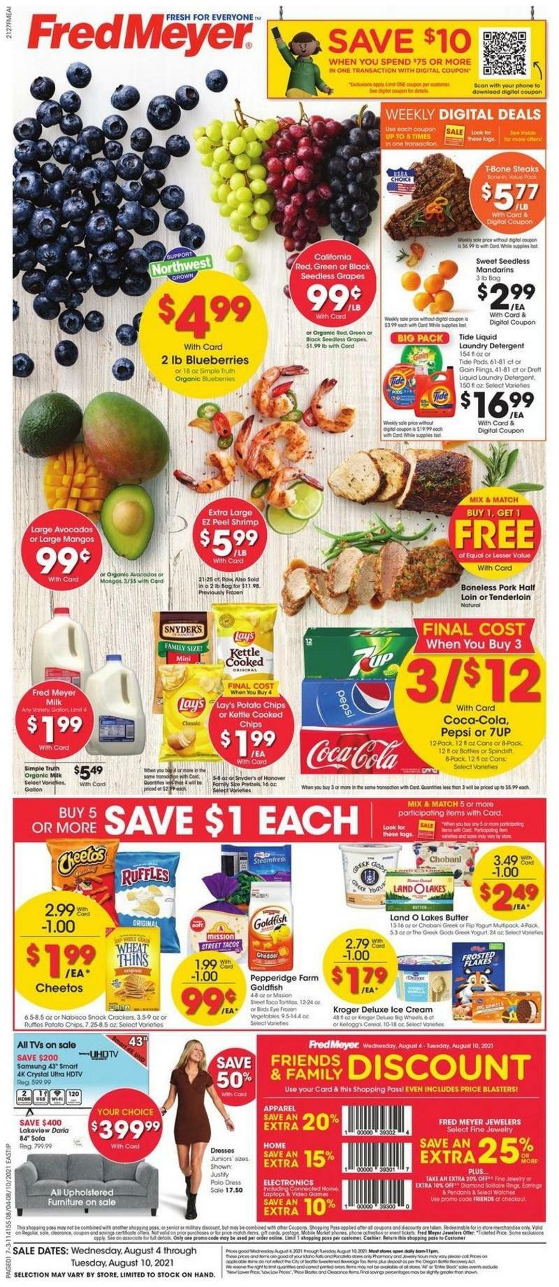 Fred Meyer Weekly Ad & Specials From August 4