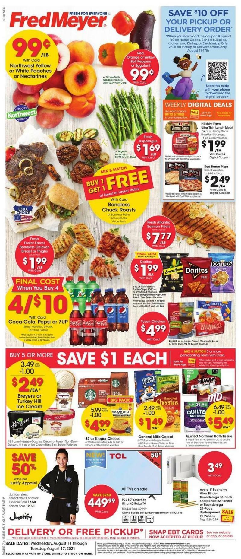 Fred Meyer Weekly Ad & Specials from August 11