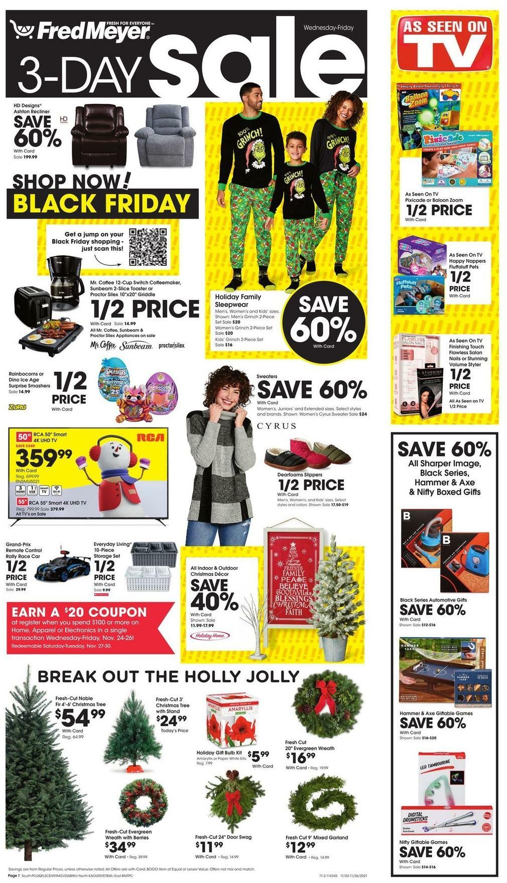 Fred Meyer Early Black Friday Weekly Ad & Specials from November 24