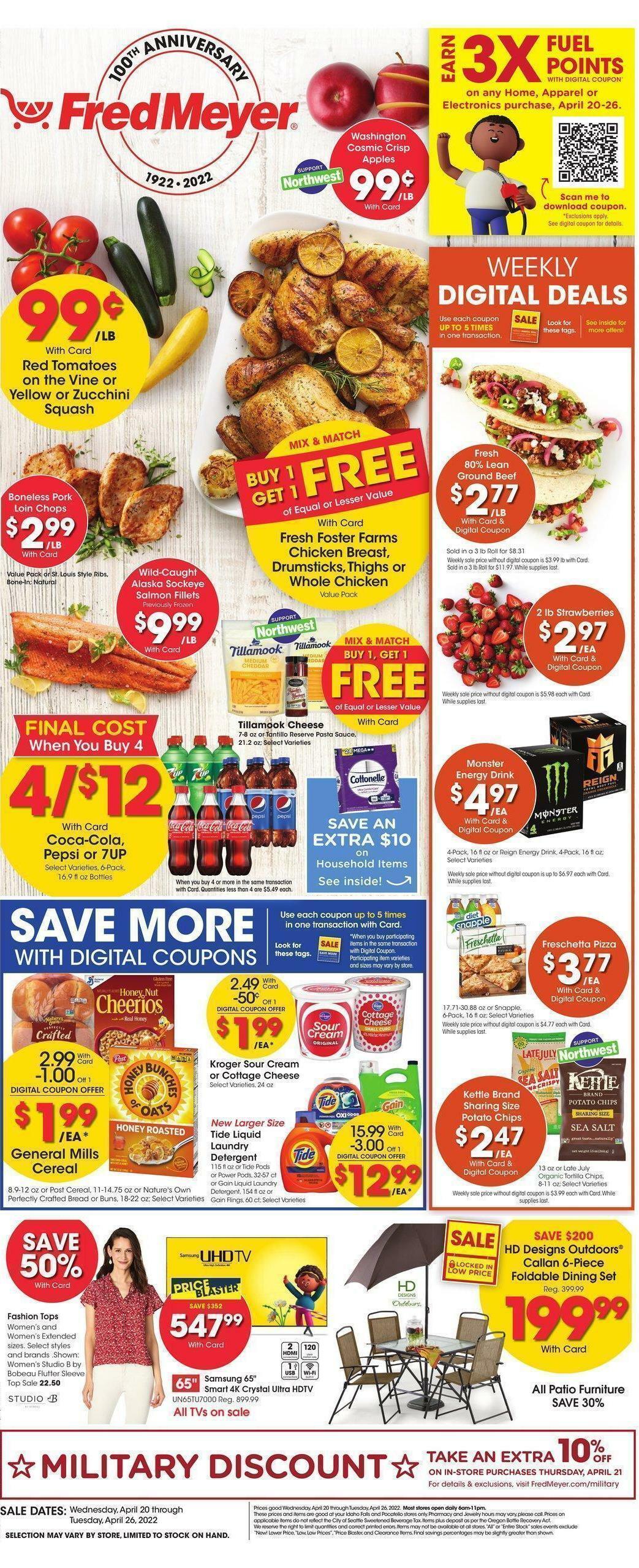 Fred Meyer Weekly Ad & Specials from April 20