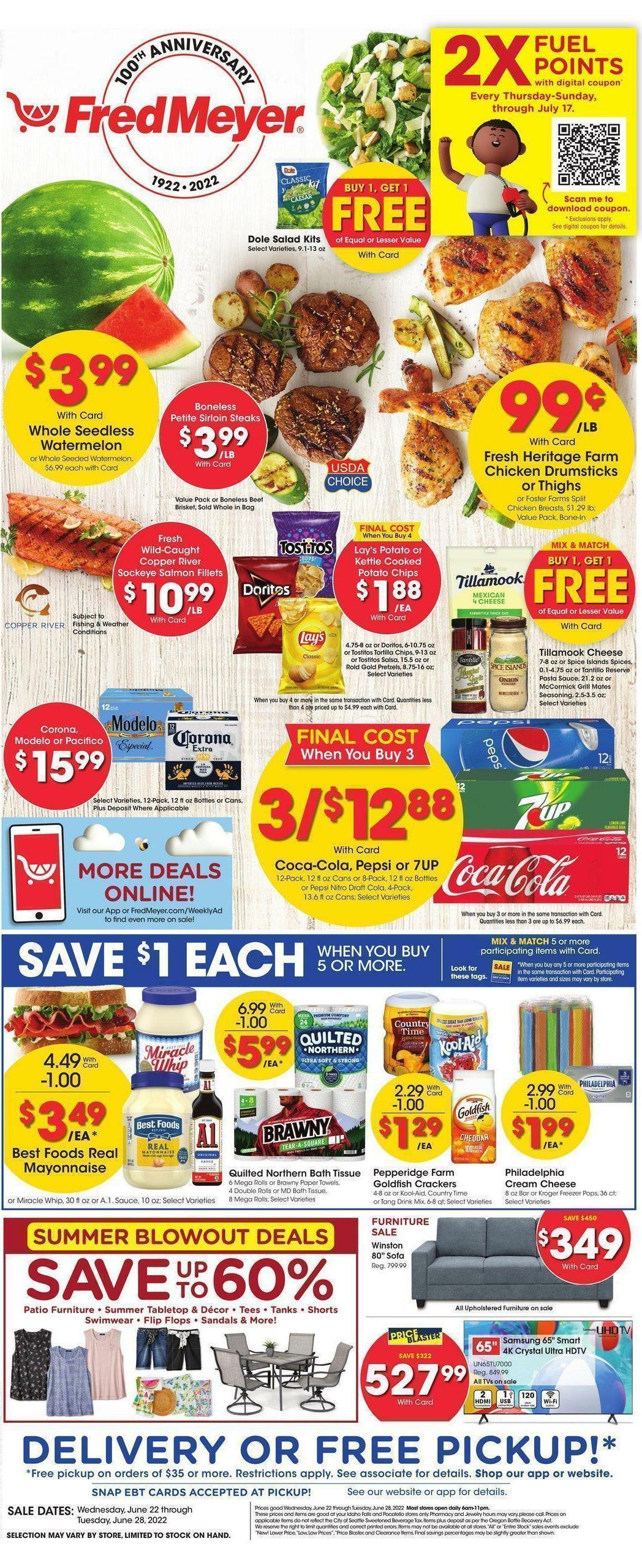 Fred Meyer Weekly Ad & Specials from June 22