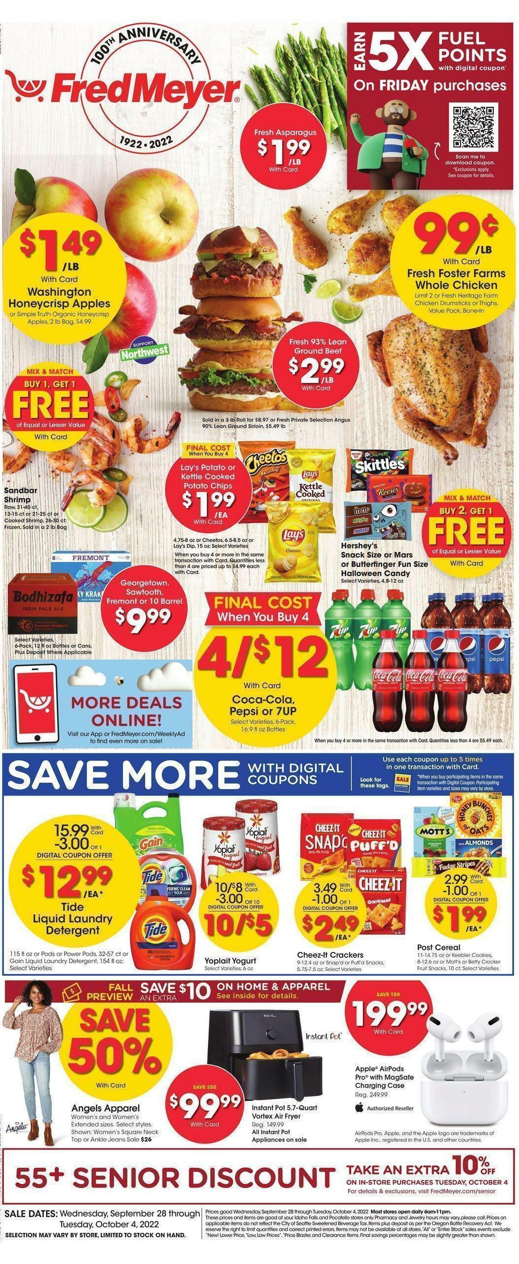 Fred Meyer Weekly Ad & Specials from September 28