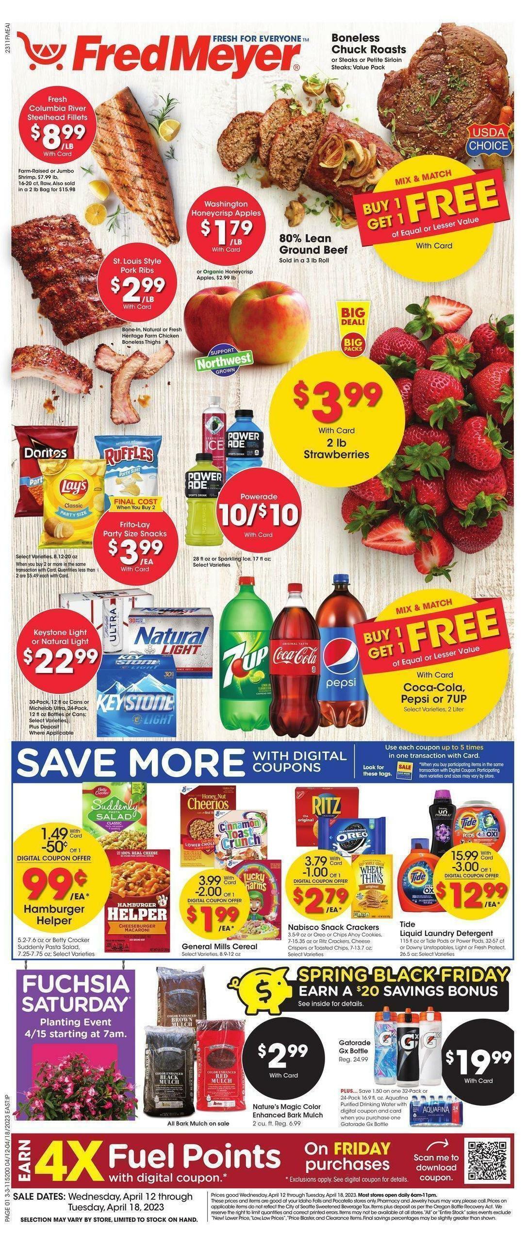 Fred Meyer Weekly Ad & Specials from April 12