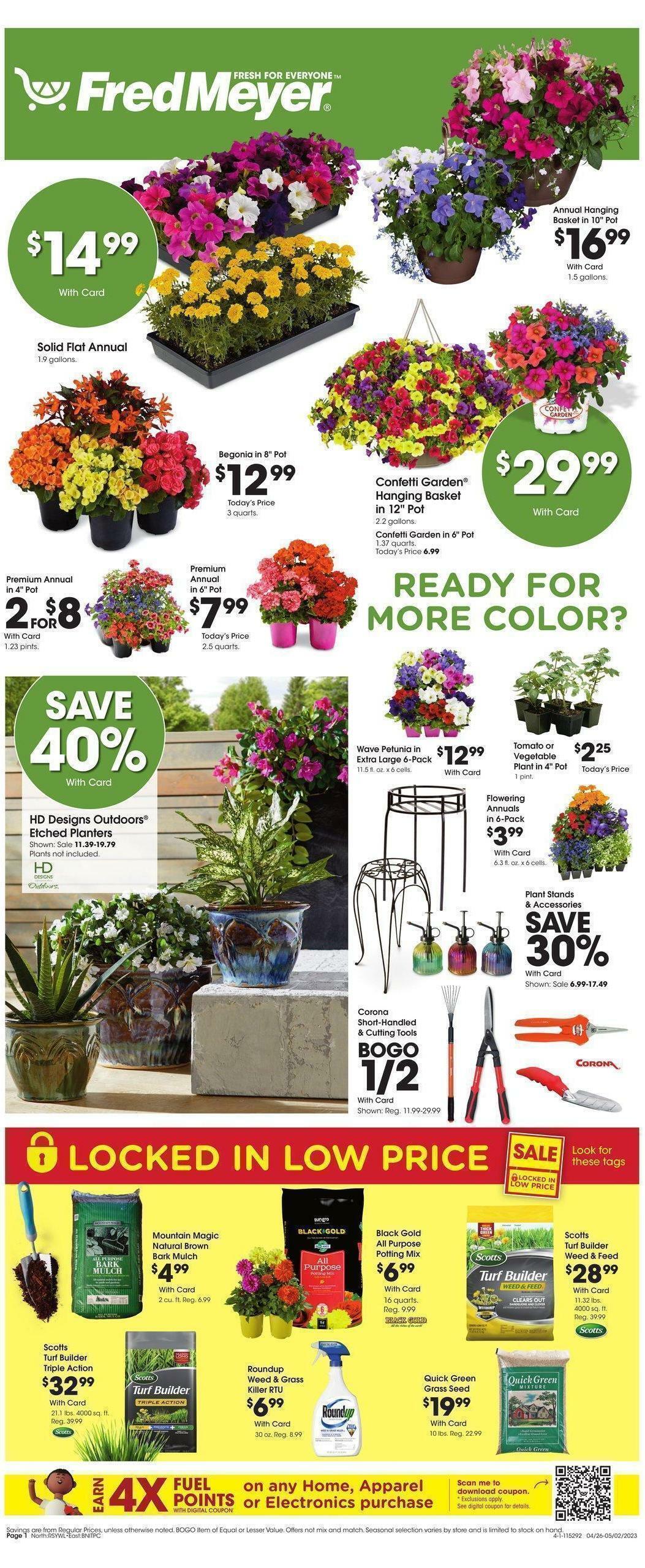 Fred Meyer Garden Weekly Ad & Specials from April 26