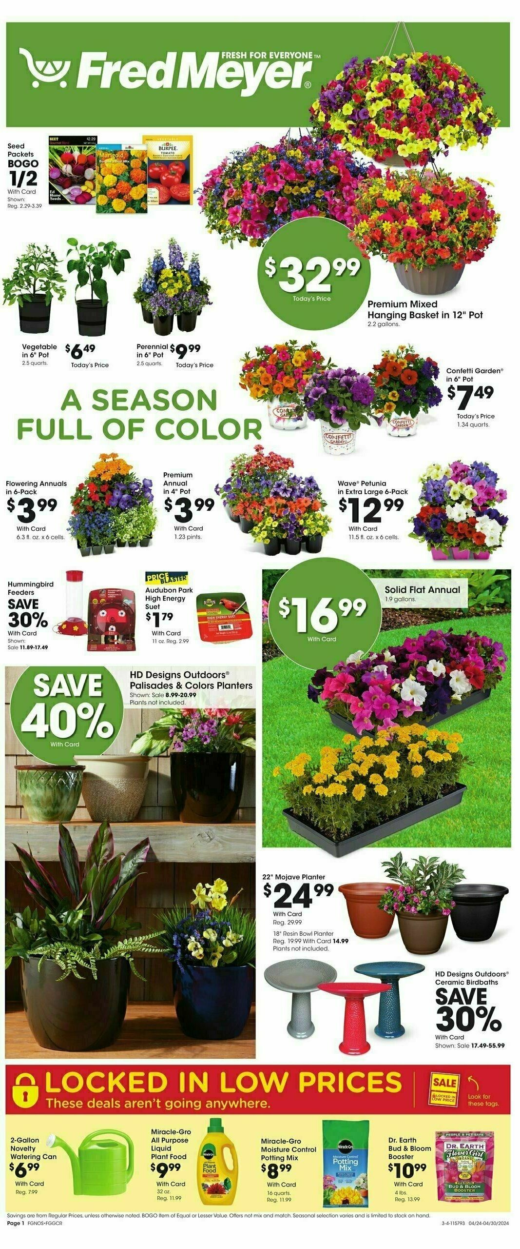 Fred Meyer Garden Center Weekly Ad & Specials from April 24