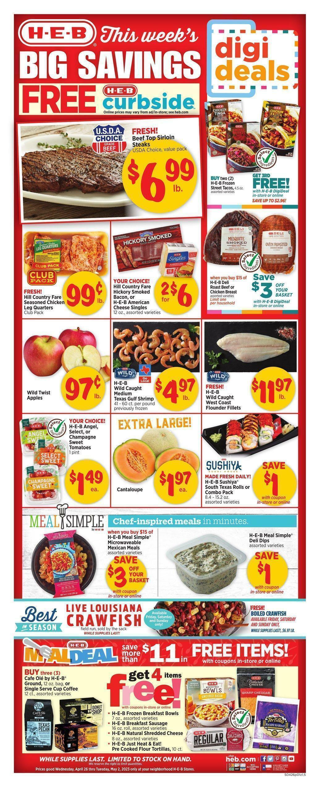 HEB Weekly Ad & Weekly Deals from April 26