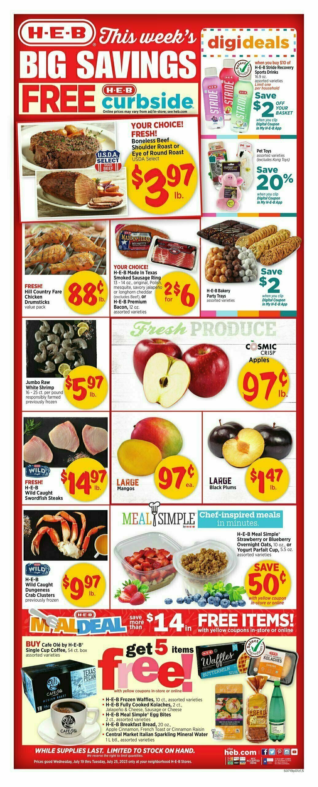 H-E-B Weekly Ad & Weekly Deals From July 19