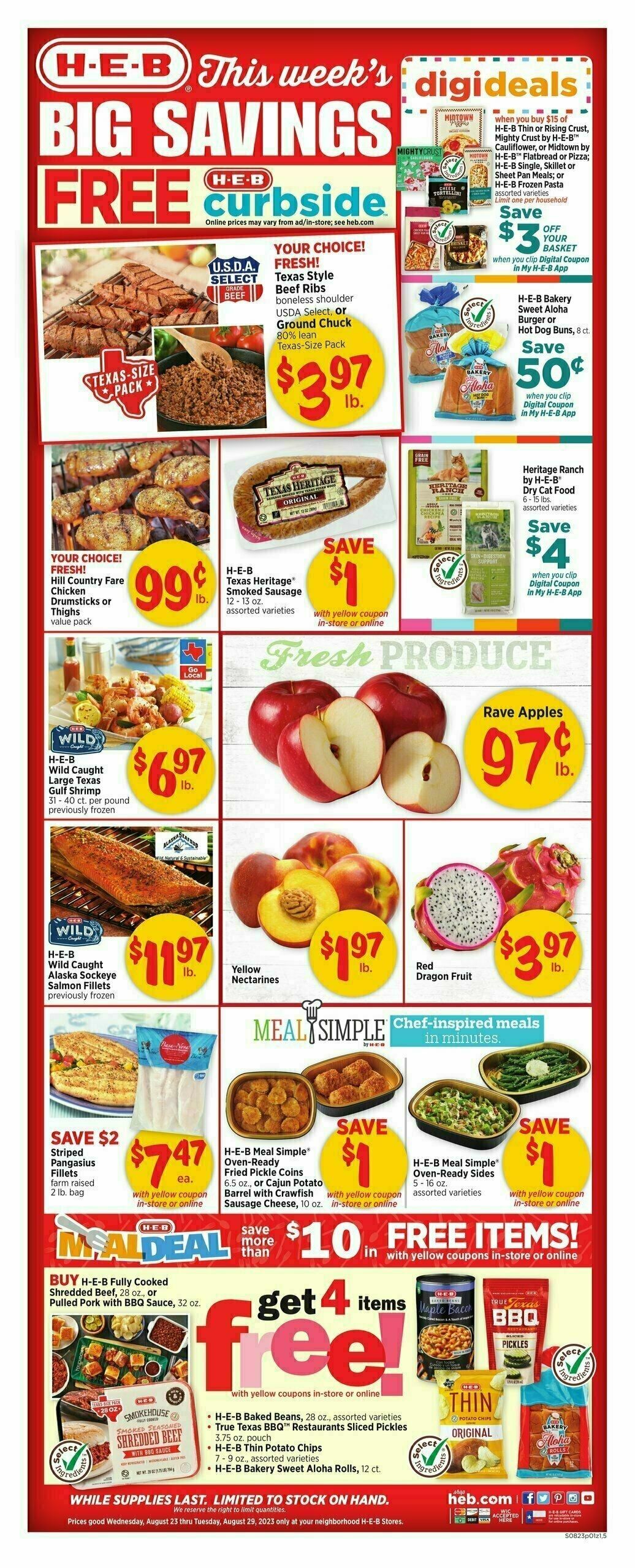 H-E-B Weekly Ad & Weekly Deals From August 23