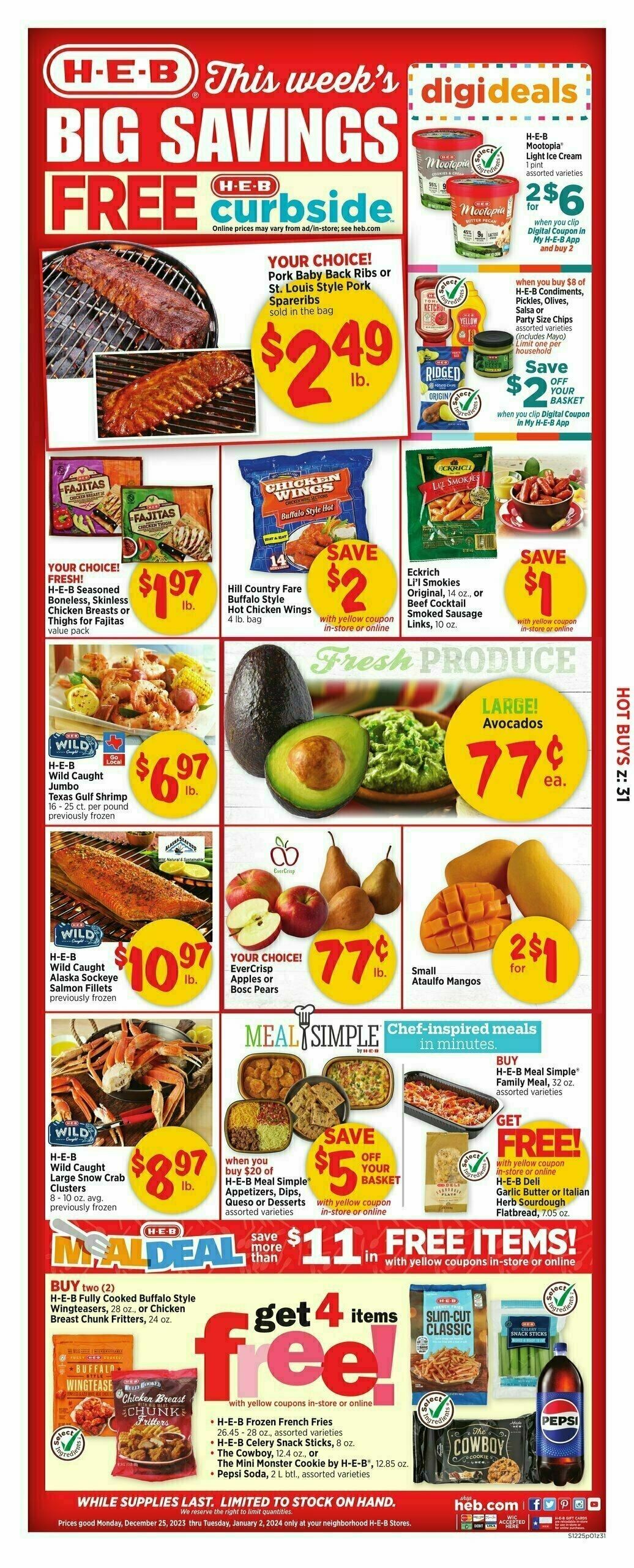 H-E-B Weekly Ad & Weekly Deals From December 26