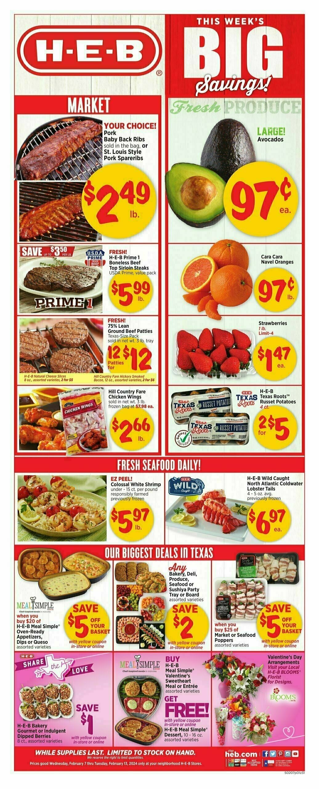 H-E-B Weekly Ad & Weekly Deals From February 7