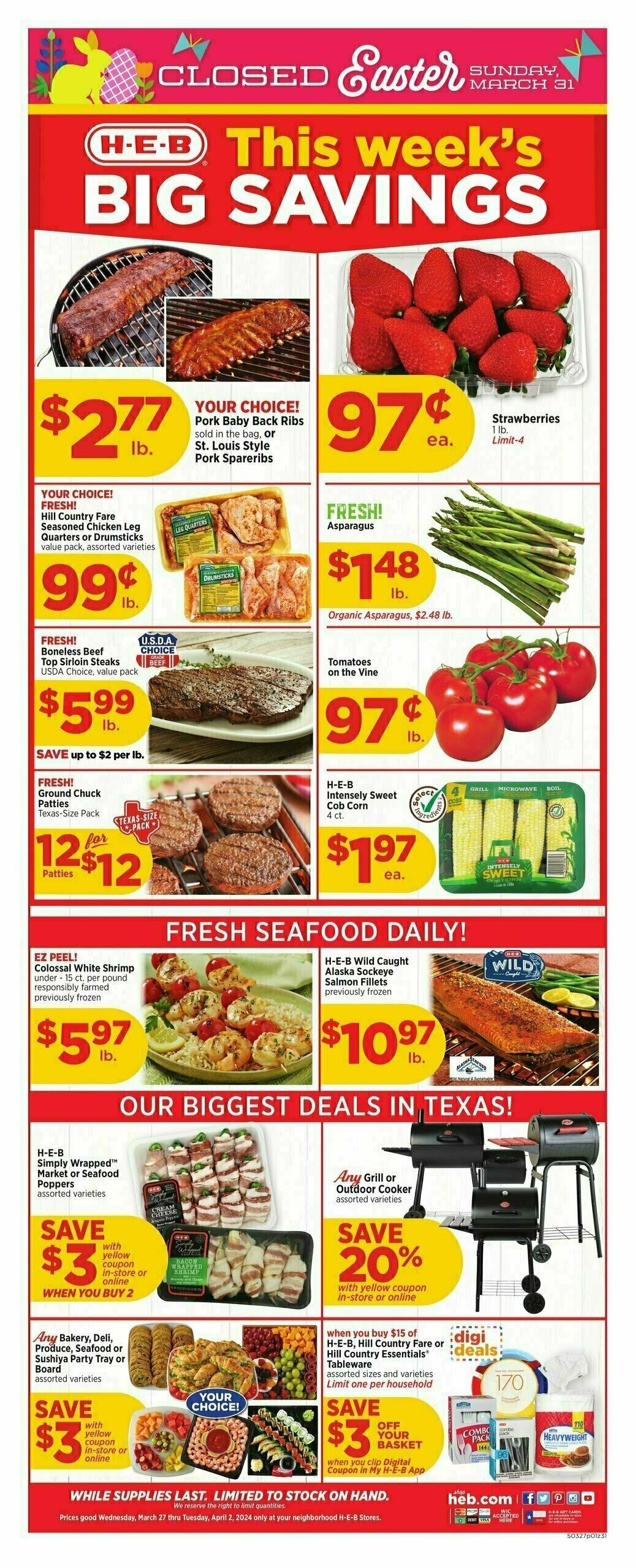 H-E-B Weekly Ad & Weekly Deals From March 27